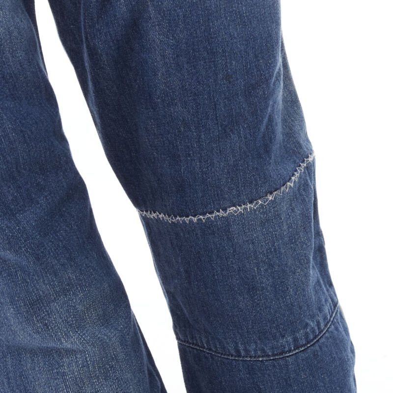 Maison Margiela MAISON MARGEILA 2016 washed blue denim deconstructed patchwork cropped jeans 30" Size US 30 / EU 46 - 7 Thumbnail