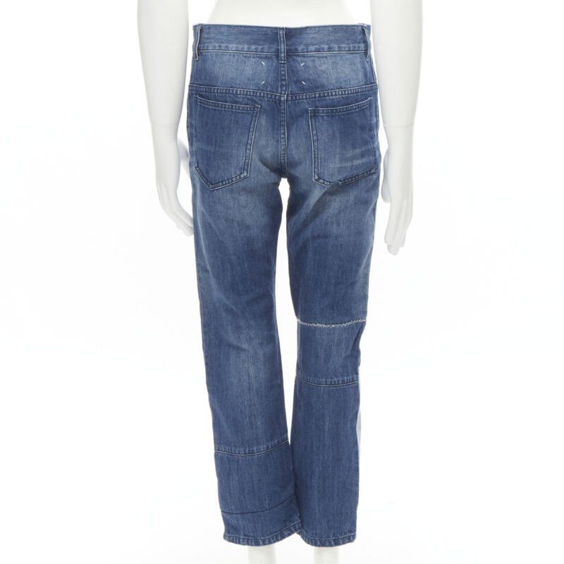 Maison Margiela MAISON MARGEILA 2016 washed blue denim deconstructed patchwork cropped jeans 30" Size US 30 / EU 46 - 5 Thumbnail