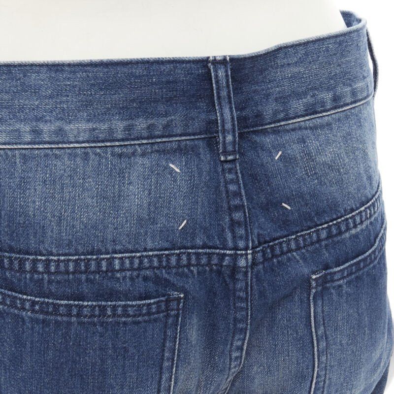 Maison Margiela MAISON MARGEILA 2016 washed blue denim deconstructed patchwork cropped jeans 30" Size US 30 / EU 46 - 8 Thumbnail