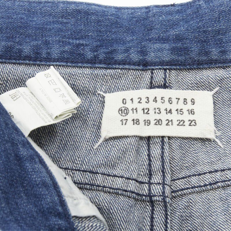 Maison Margiela MAISON MARGEILA 2016 washed blue denim deconstructed patchwork cropped jeans 30" Size US 30 / EU 46 - 9 Thumbnail