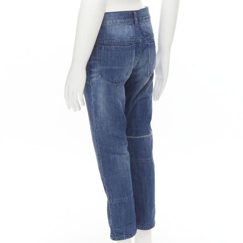 Maison Margiela MAISON MARGEILA 2016 washed blue denim deconstructed patchwork cropped jeans 30" Size US 30 / EU 46 - 6 Thumbnail