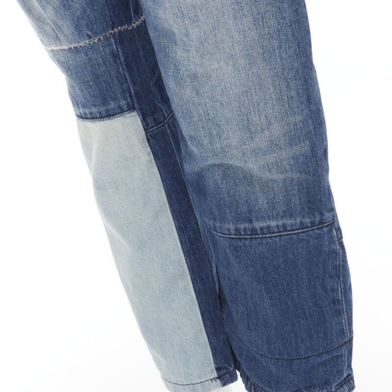 Maison Margiela MAISON MARGEILA 2016 washed blue denim deconstructed patchwork cropped jeans 30" Size US 30 / EU 46 - 2 Thumbnail