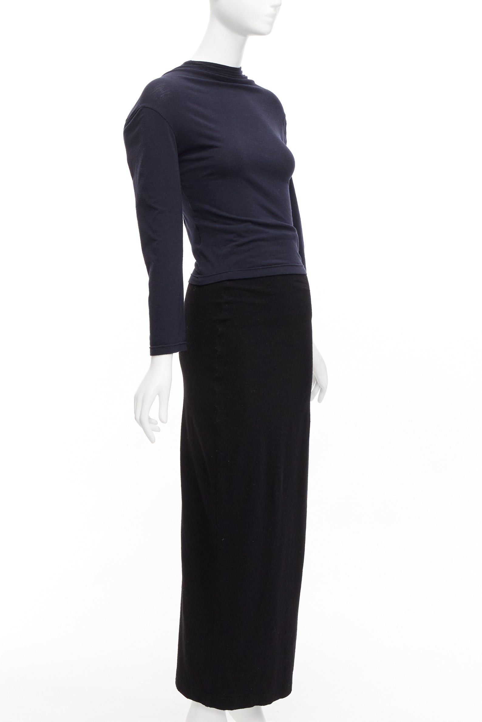 Comme des Garcons COMME DES GARCONS 1997 Lumps Bumps black padded irregular top gathered skirt M Size XS / US 0-2 / IT 36-38 - 5 Thumbnail