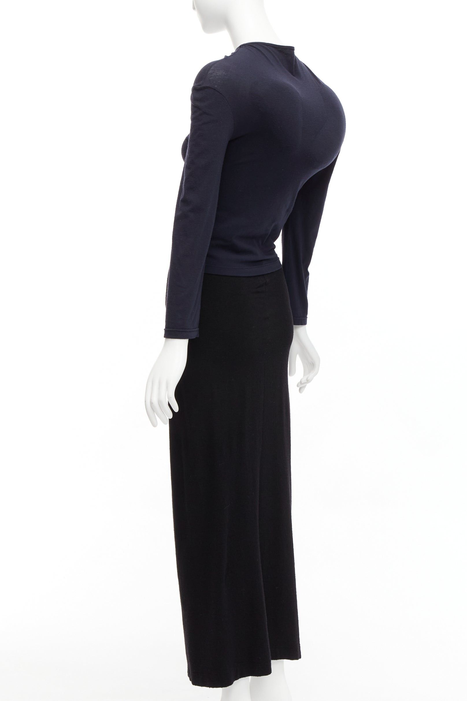 Comme des Garcons COMME DES GARCONS 1997 Lumps Bumps black padded irregular top gathered skirt M Size XS / US 0-2 / IT 36-38 - 9 Thumbnail