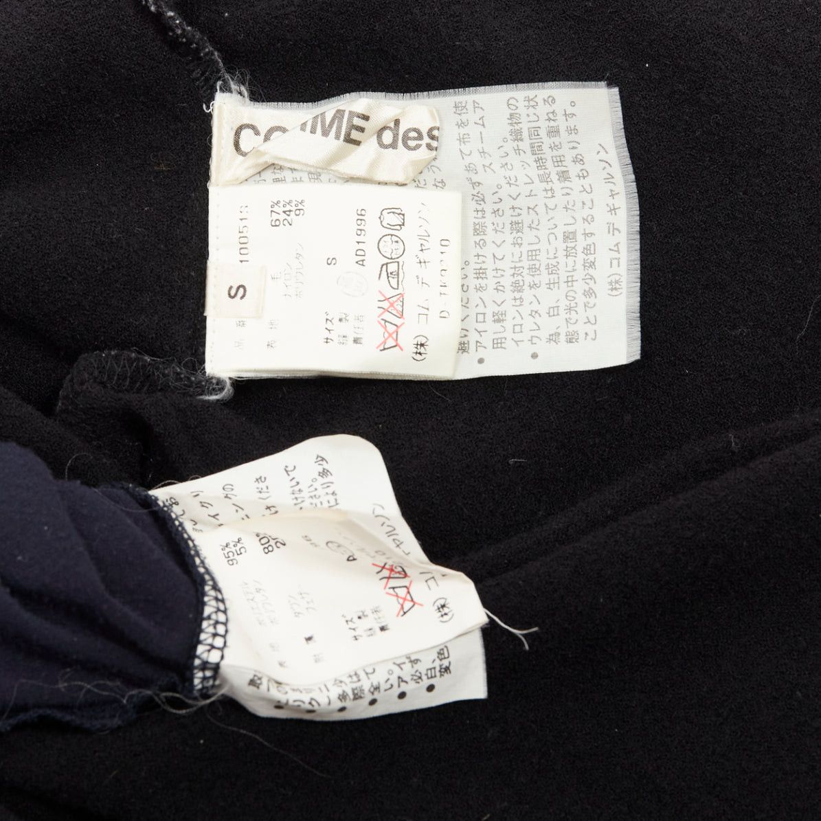 Comme des Garcons COMME DES GARCONS 1997 Lumps Bumps black padded irregular top gathered skirt M Size XS / US 0-2 / IT 36-38 - 15 Thumbnail