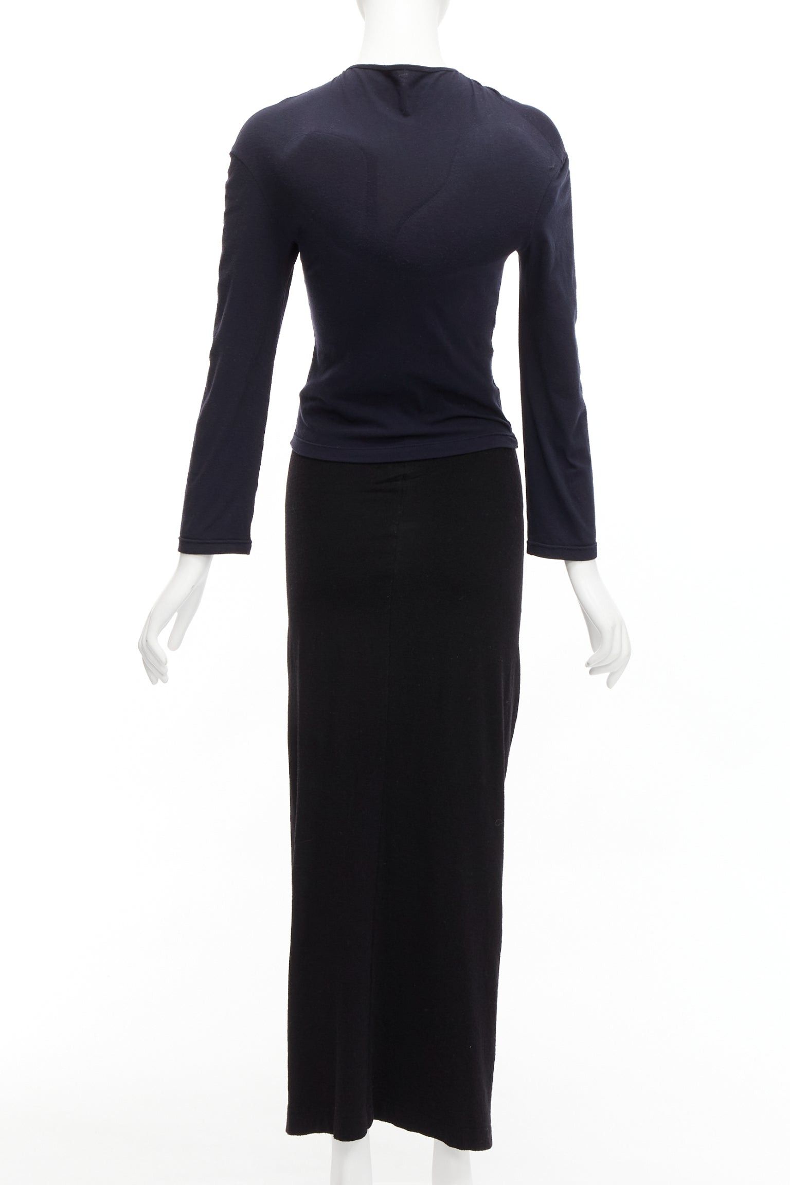 Comme des Garcons COMME DES GARCONS 1997 Lumps Bumps black padded irregular top gathered skirt M Size XS / US 0-2 / IT 36-38 - 7 Thumbnail