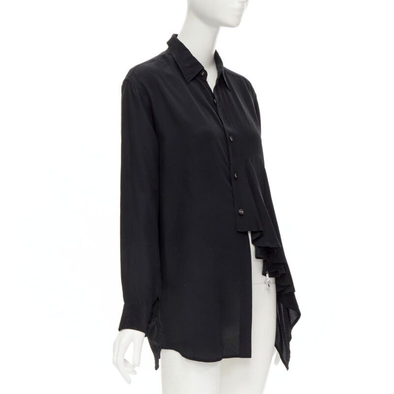 Comme des Garcons COMME DES GARCONS 1980's Vintage black waterfall draped chandelier jewel shirt Size ONE SIZE - 3 Thumbnail
