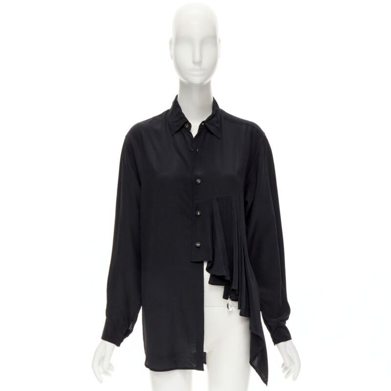 Comme des Garcons COMME DES GARCONS 1980's Vintage black waterfall draped chandelier jewel shirt Size ONE SIZE - 9 Thumbnail