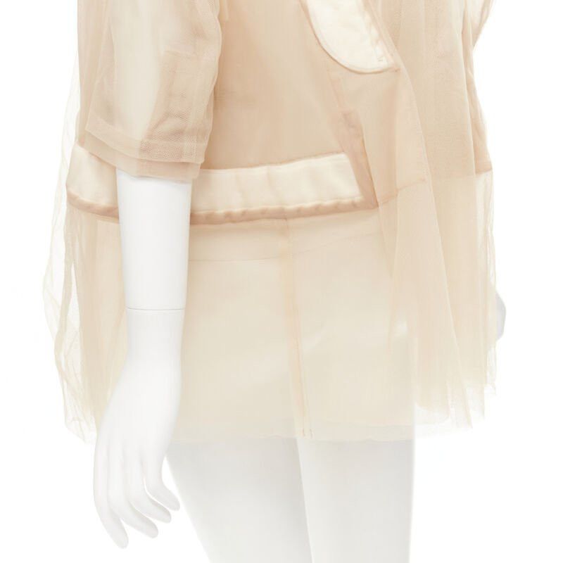Comme des Garcons rare COMME DES GARCONS 2009 Runway nude deconstructed inside out tulle jacket XS Size XS / US 0-2 / IT 36-38 - 8 Thumbnail