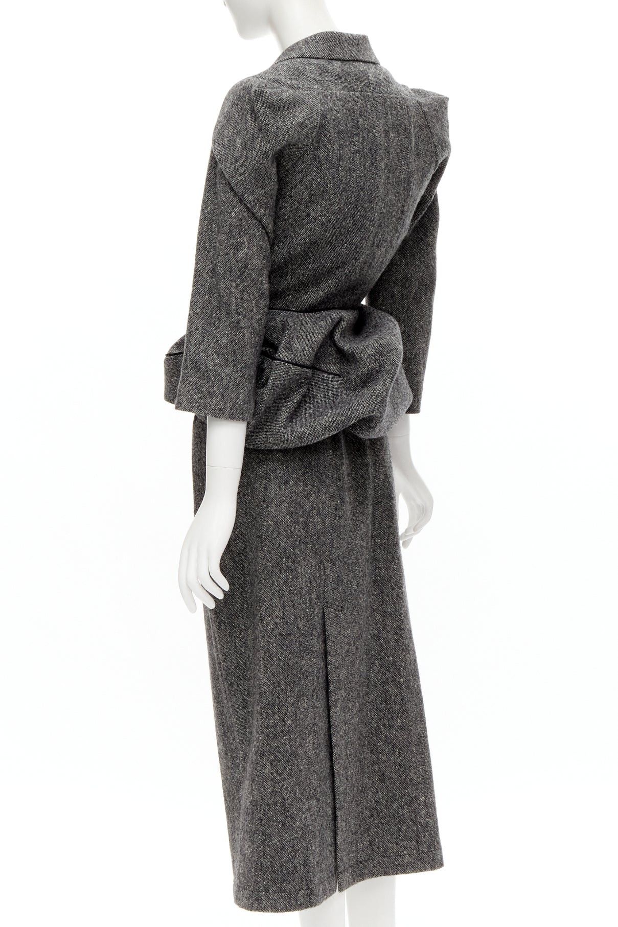 Junya Watanabe rare JUNYA WATANABE 1999 Vintage grey tweed convertible blazer dress look S Size S / US 4 / IT 40 - 6 Thumbnail