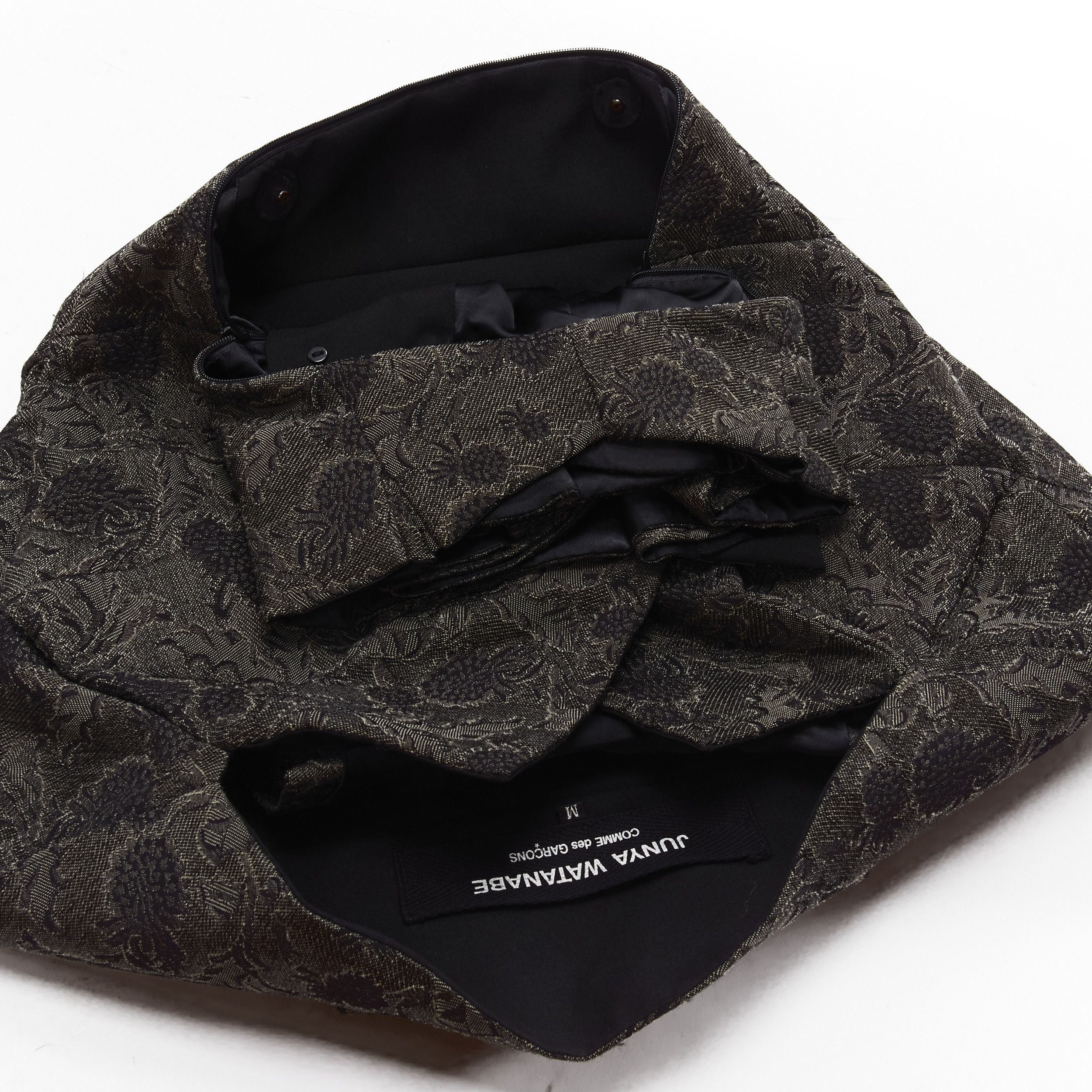 Junya Watanabe rare JUNYA WATANABE 1999 grey floral lace jacquard transformable jacket M Size M / US 6-8 / IT 42-44 - 9 Thumbnail