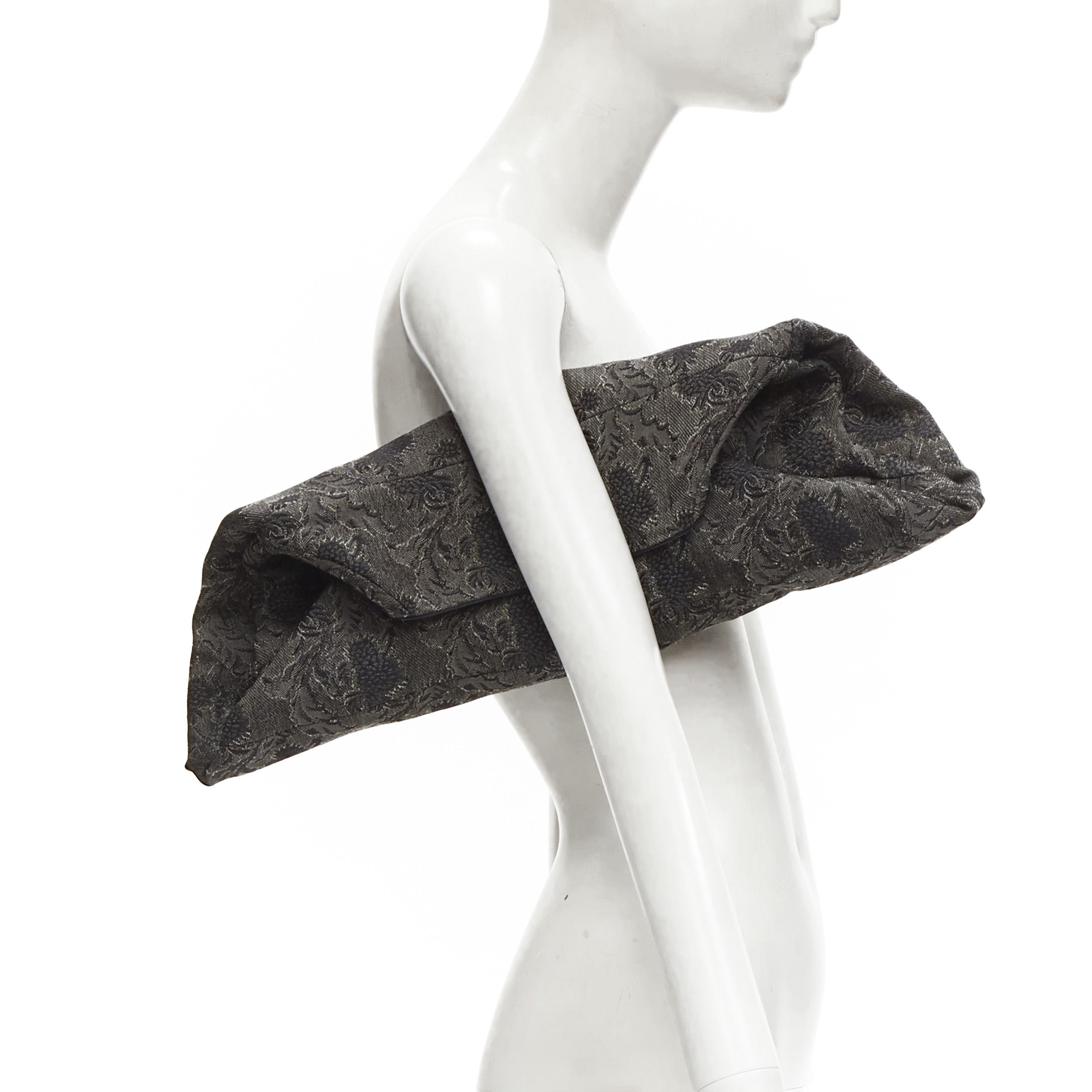 Junya Watanabe rare JUNYA WATANABE 1999 grey floral lace jacquard transformable jacket M Size M / US 6-8 / IT 42-44 - 2 Thumbnail