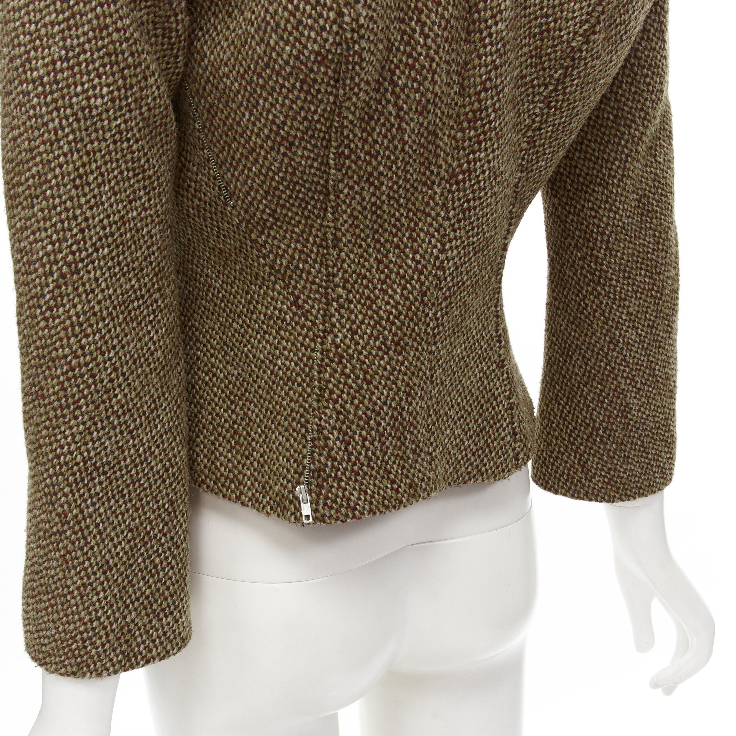 Junya Watanabe rare JUNYA WATANABE 1999 Runway brown tweed herringbone transformable jacket M Size M / US 6-8 / IT 42-44 - 7 Thumbnail