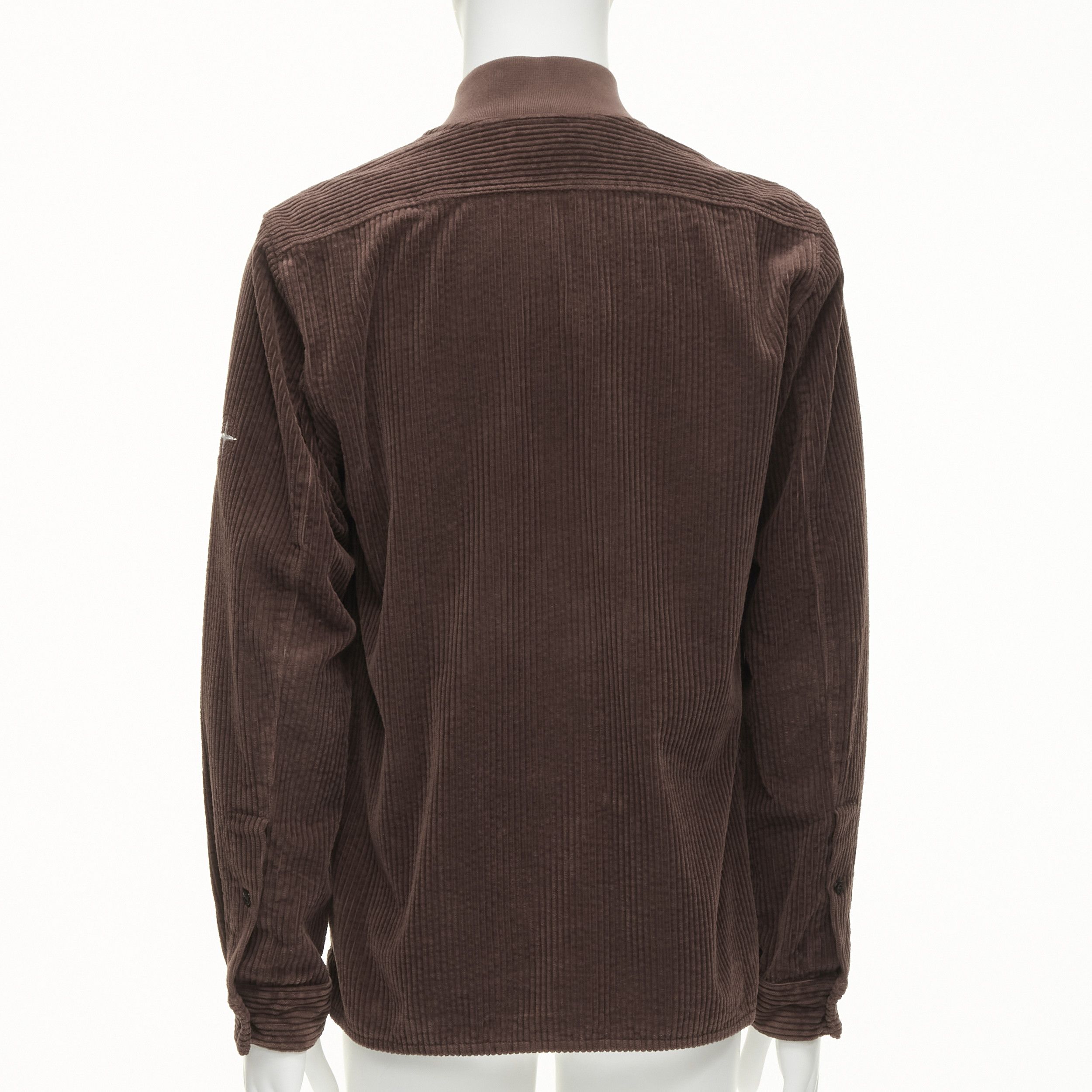 Stone Island STONE ISLAND brown corduroy trucker pocket zip up bomber jacket M Size US M / EU 48-50 / 2 - 6 Thumbnail