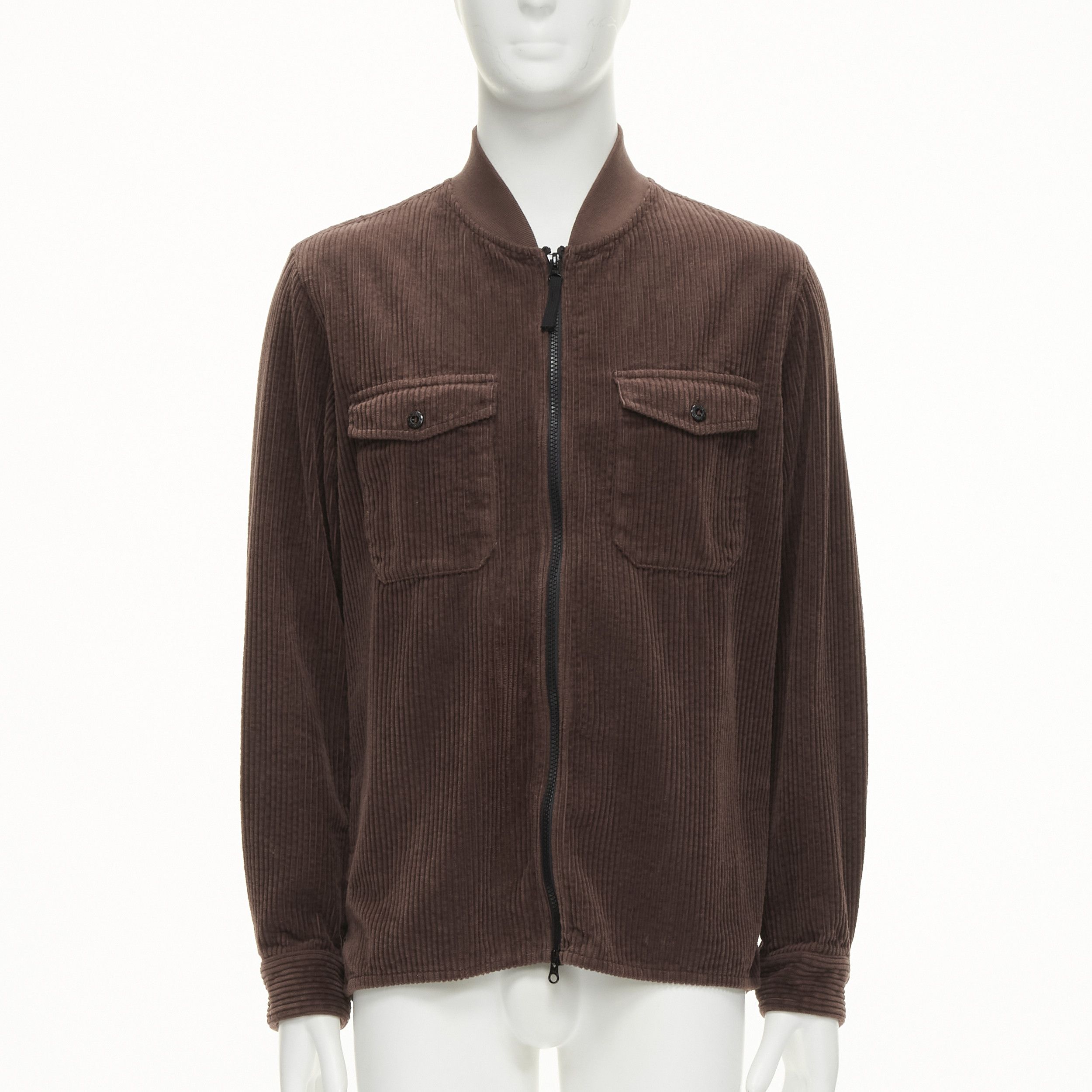 Stone Island STONE ISLAND brown corduroy trucker pocket zip up bomber jacket M Size US M / EU 48-50 / 2 - 3 Thumbnail