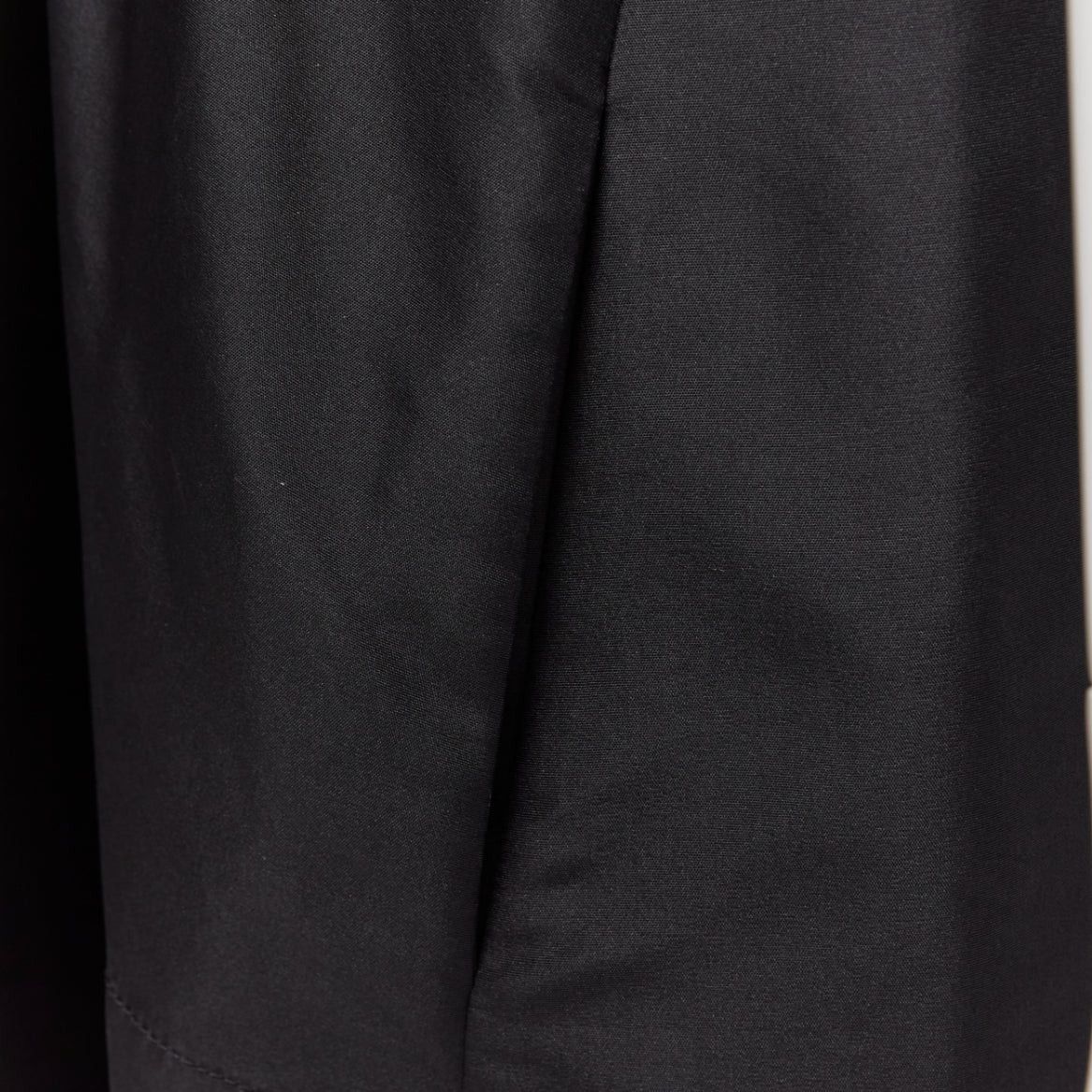 Balenciaga BALENCIAGA 2011 black khaki silk blend colorblock ruched shirt dress FR36 S Size S / US 4 / IT 40 - 8 Thumbnail
