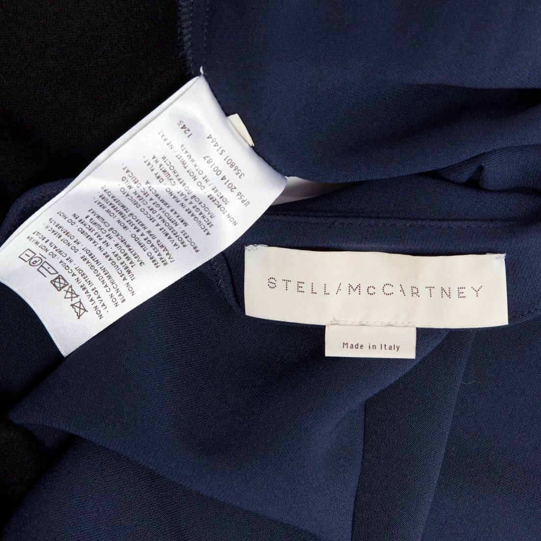 Stella McCartney STELLA MCCARTNEY 2014 black navy virgin wool handkerchief sweater top IT42 M Size M / US 6-8 / IT 42-44 - 8 Thumbnail
