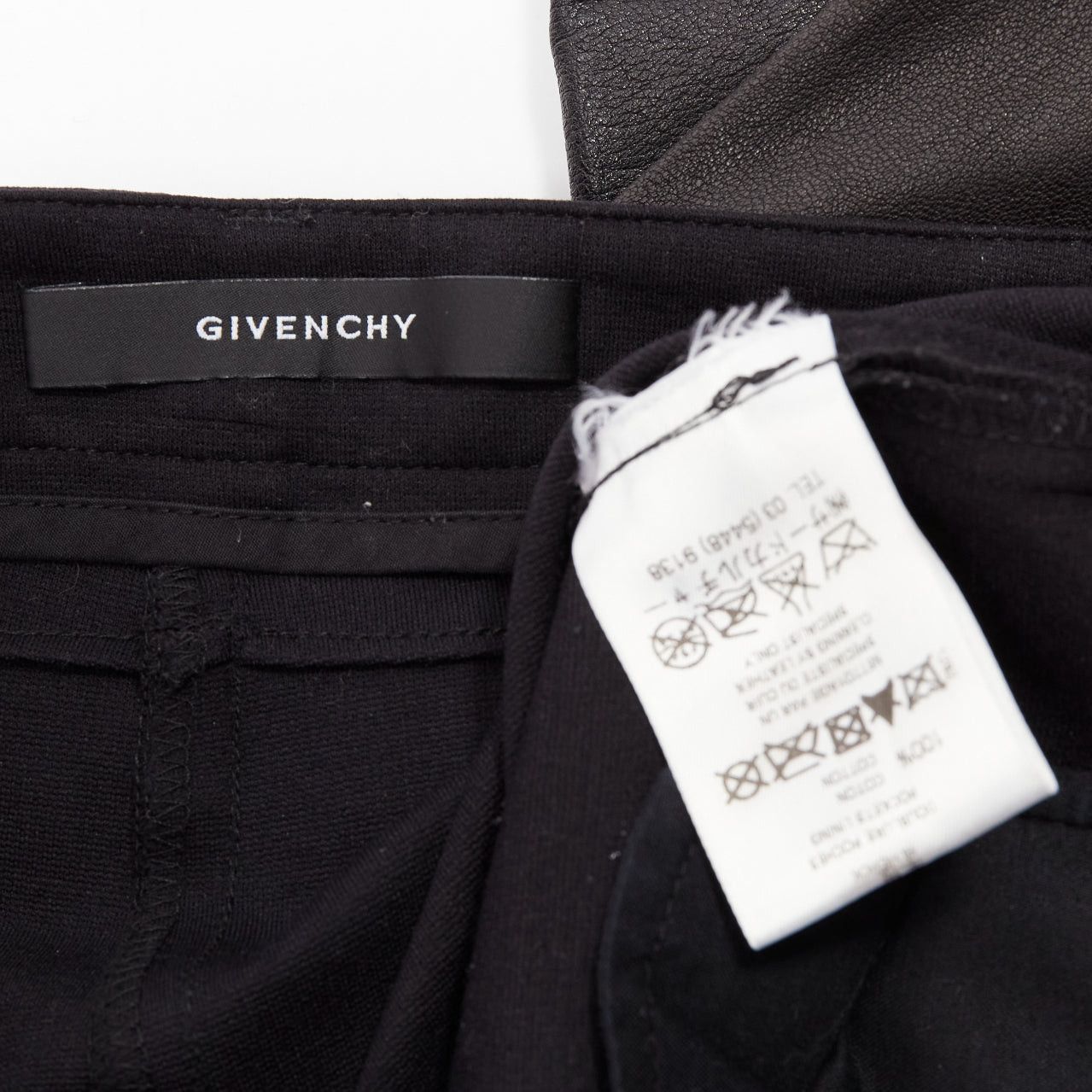 Givenchy GIVENCHY black lambskin leather panel patchwork riding pants FR40 L Size 30" / US 8 / IT 44 - 8 Thumbnail