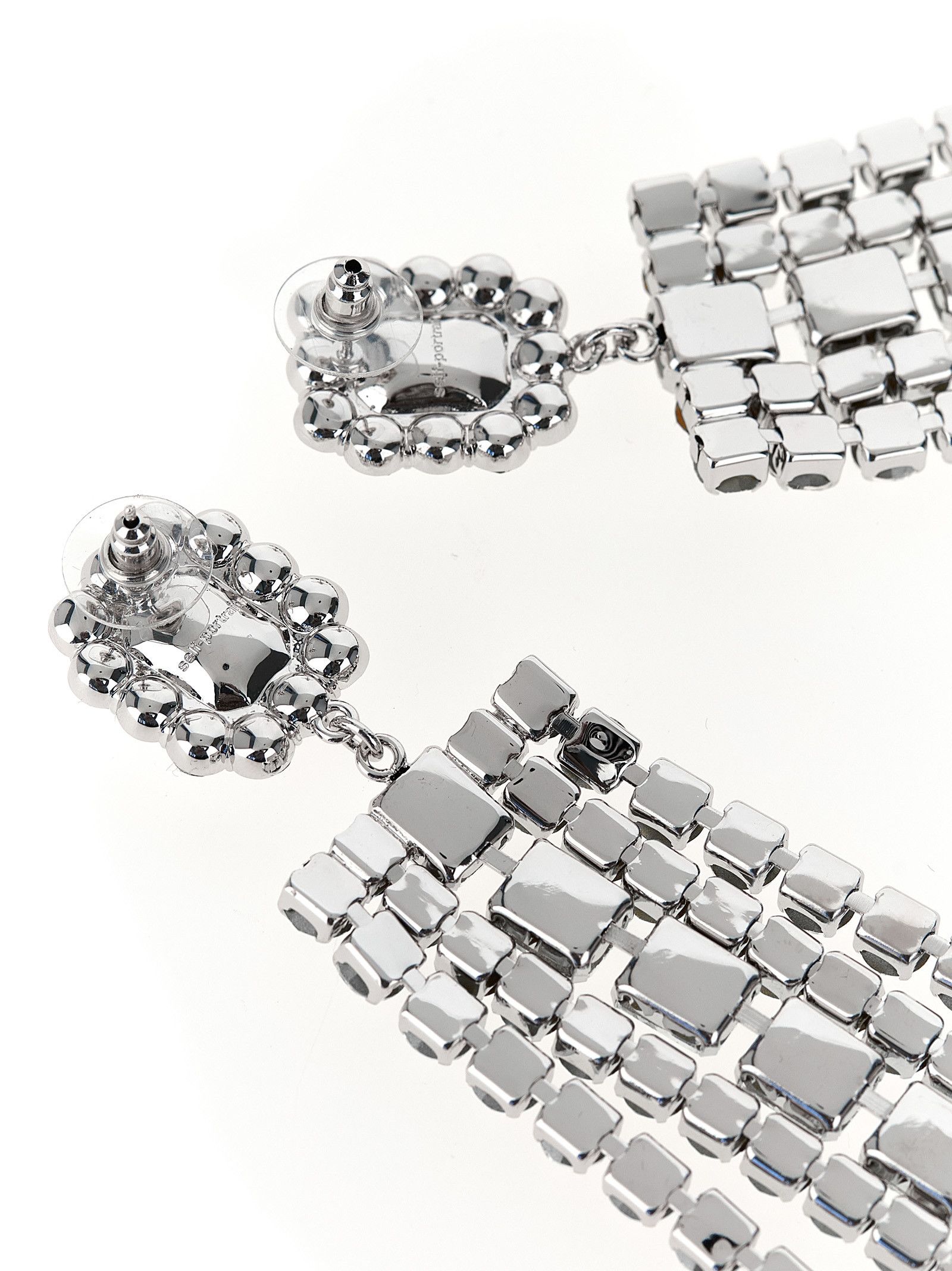 Self-Portrait 'Multi Crystal Droplet' earrings Size ONE SIZE - 2 Thumbnail