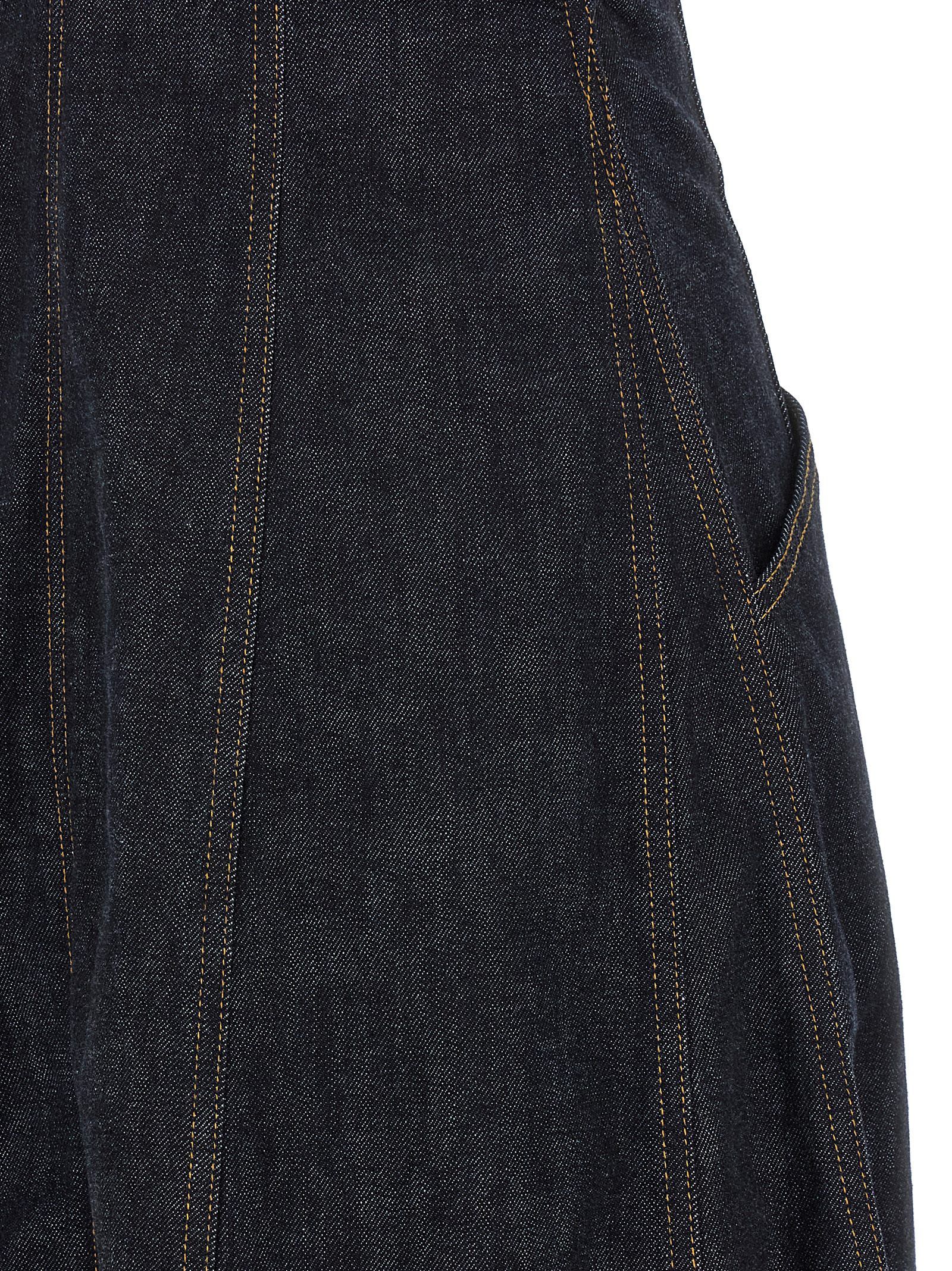 Self-Portrait 'Indigo Denim Midi' dress Size XS / US 0-2 / IT 36-38 - 4 Thumbnail