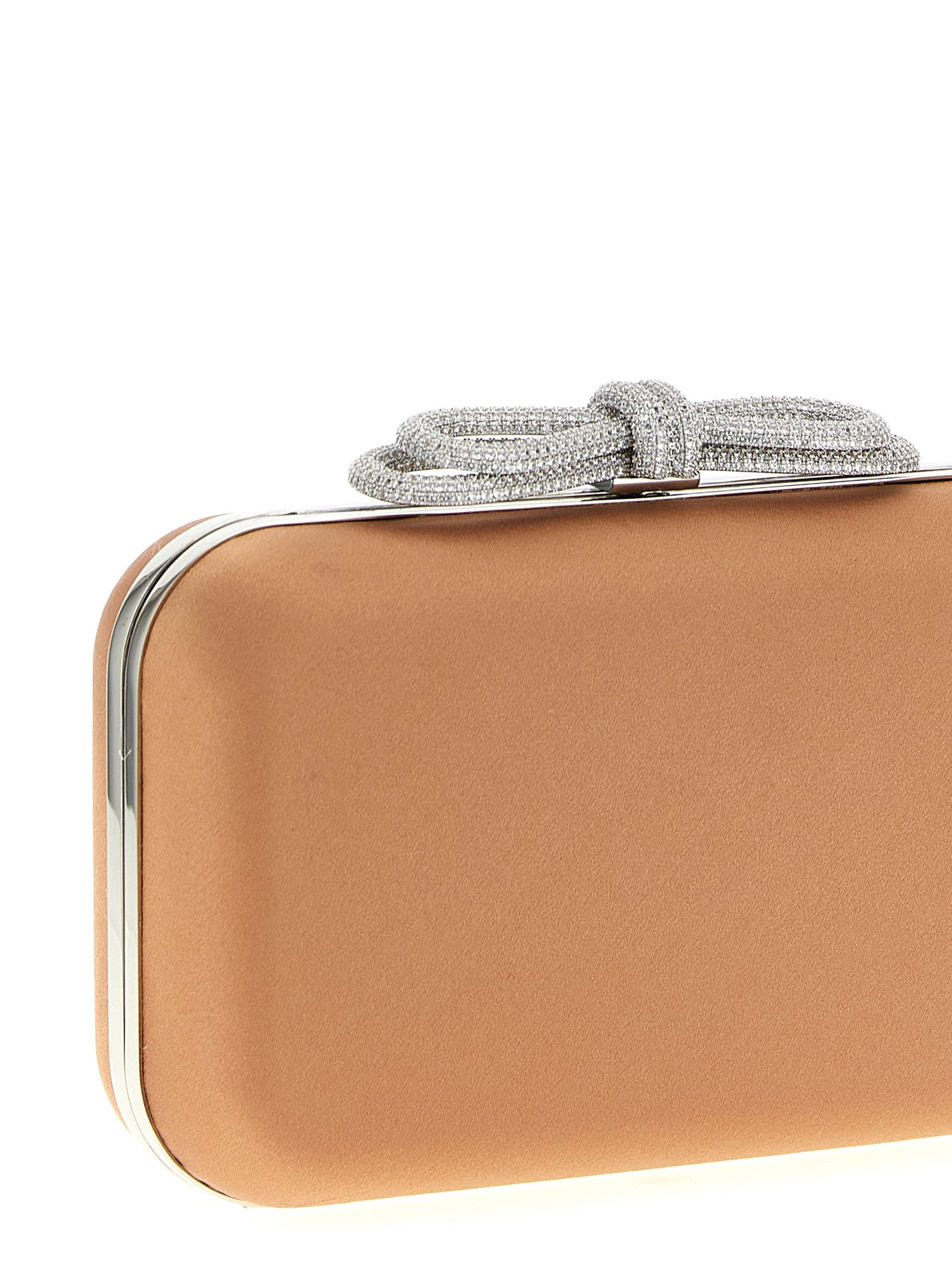MACH & MACH 'Double Bow Satin' clutch Size ONE SIZE - 3 Thumbnail