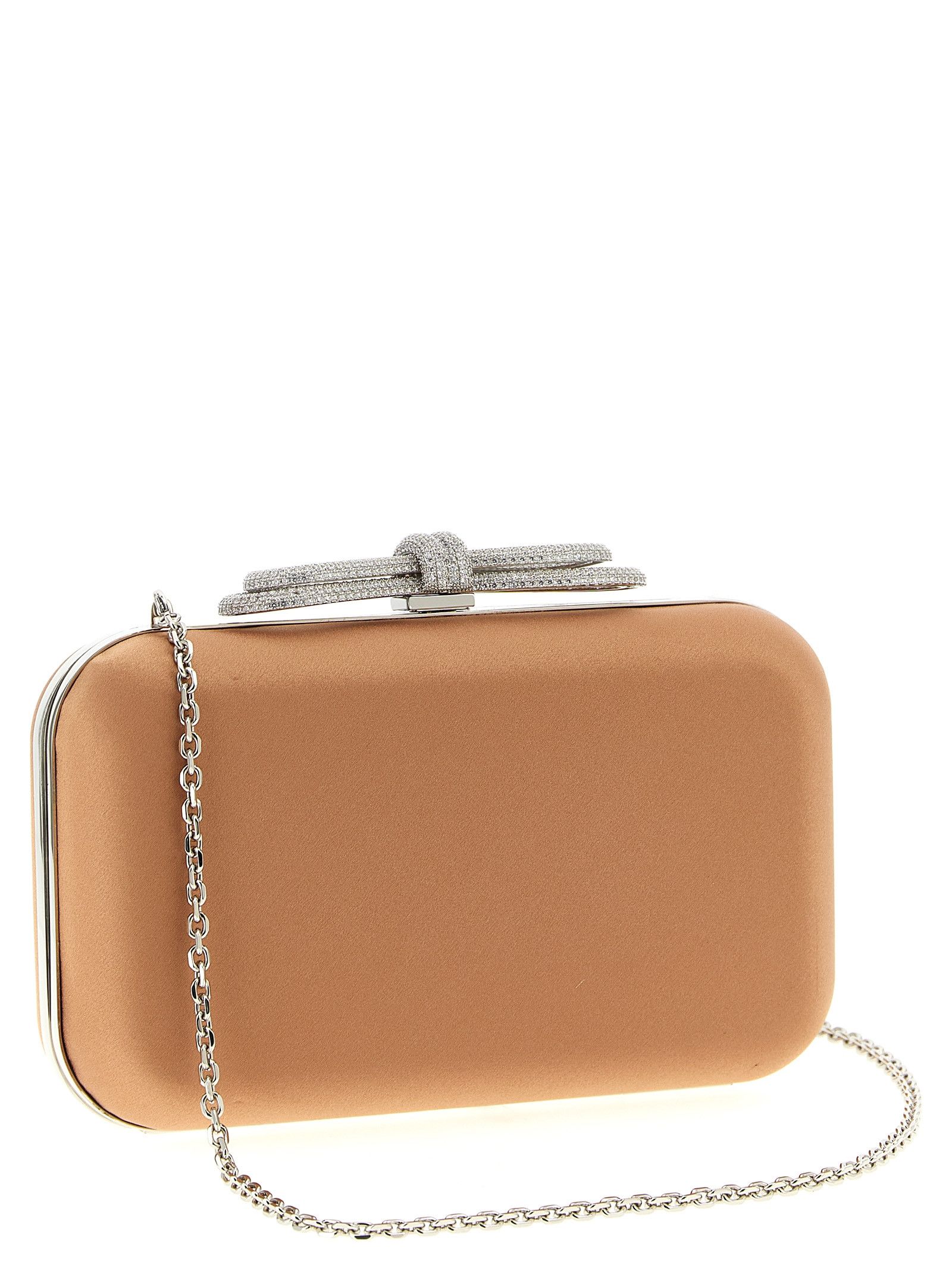 MACH & MACH 'Double Bow Satin' clutch Size ONE SIZE - 2 Thumbnail