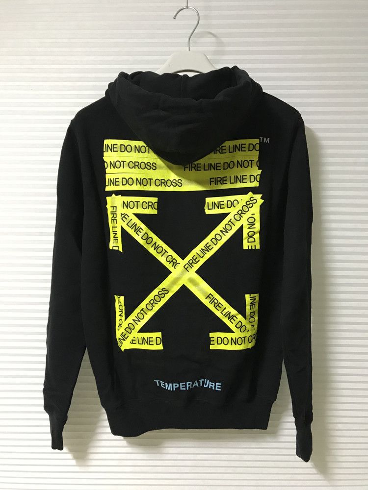 Off white do not cross hoodie sale