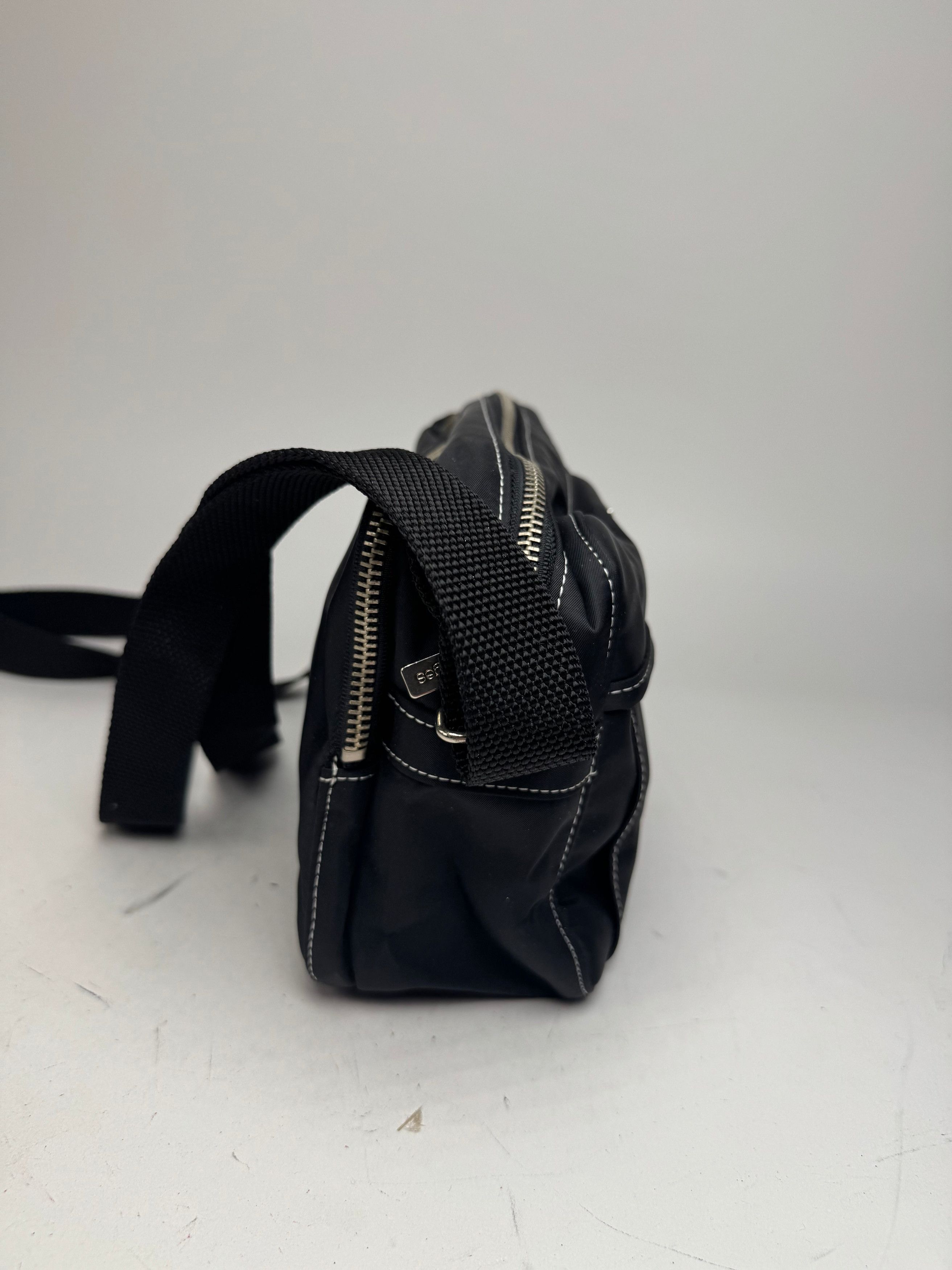 Courreges Vintage Polyester crossbody Bag black Size ONE SIZE - 10 Thumbnail