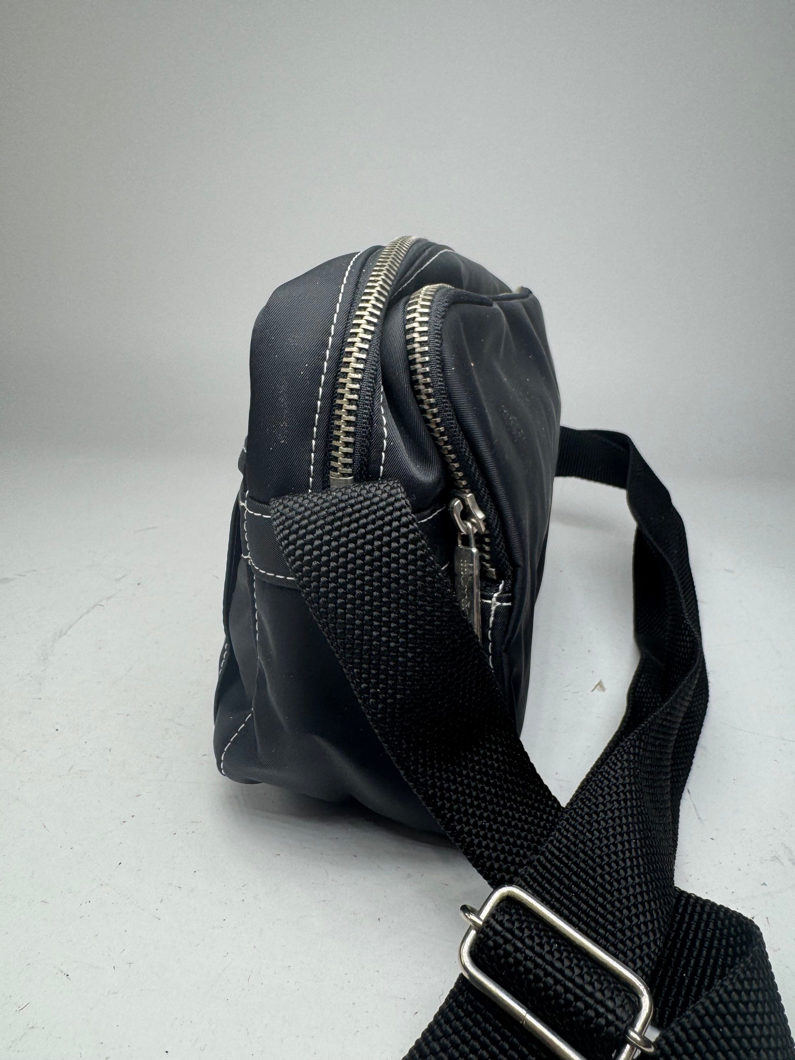Courreges Vintage Polyester crossbody Bag black Size ONE SIZE - 8 Thumbnail
