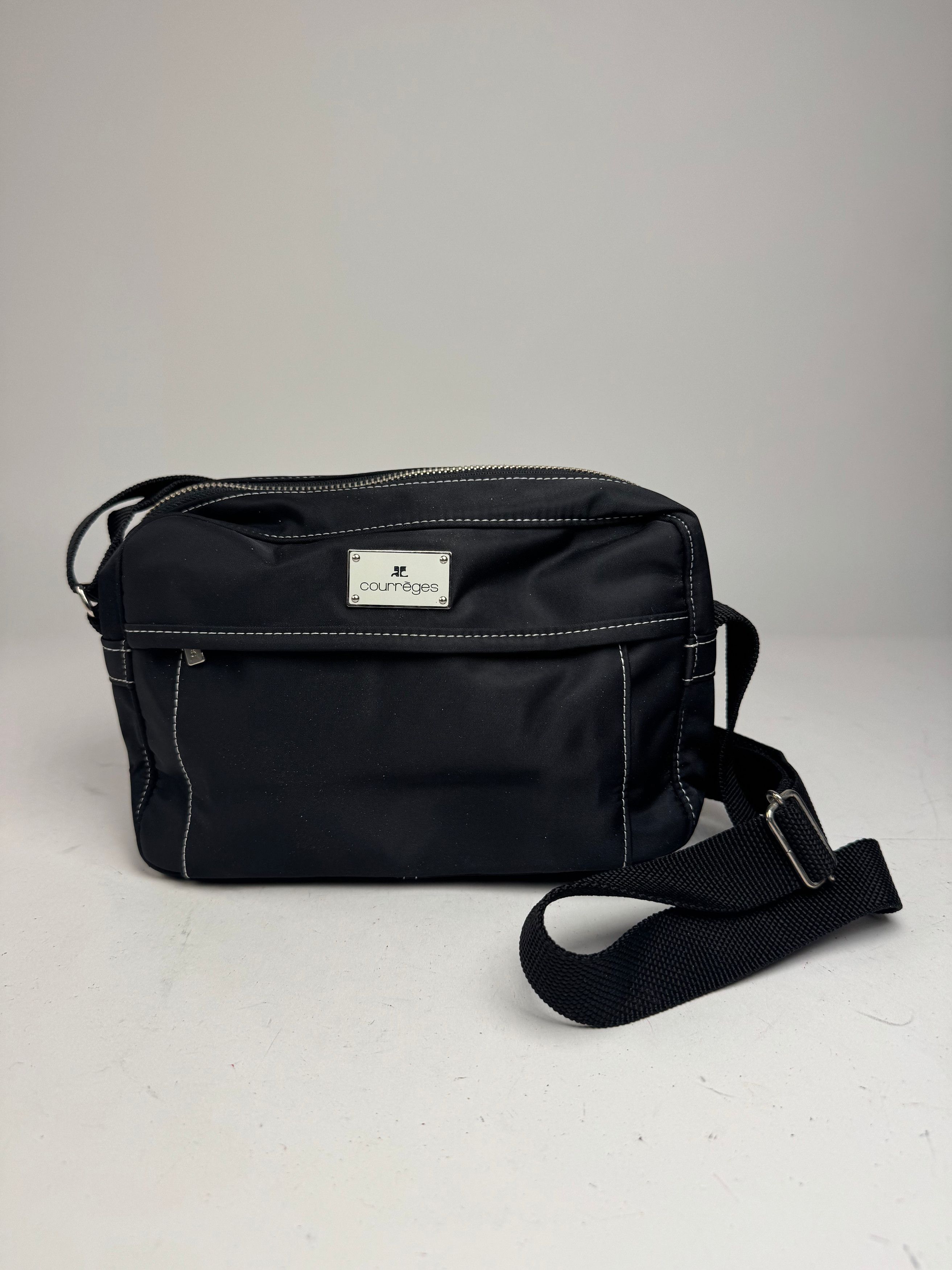Courreges Vintage Polyester crossbody Bag black Size ONE SIZE - 7 Thumbnail