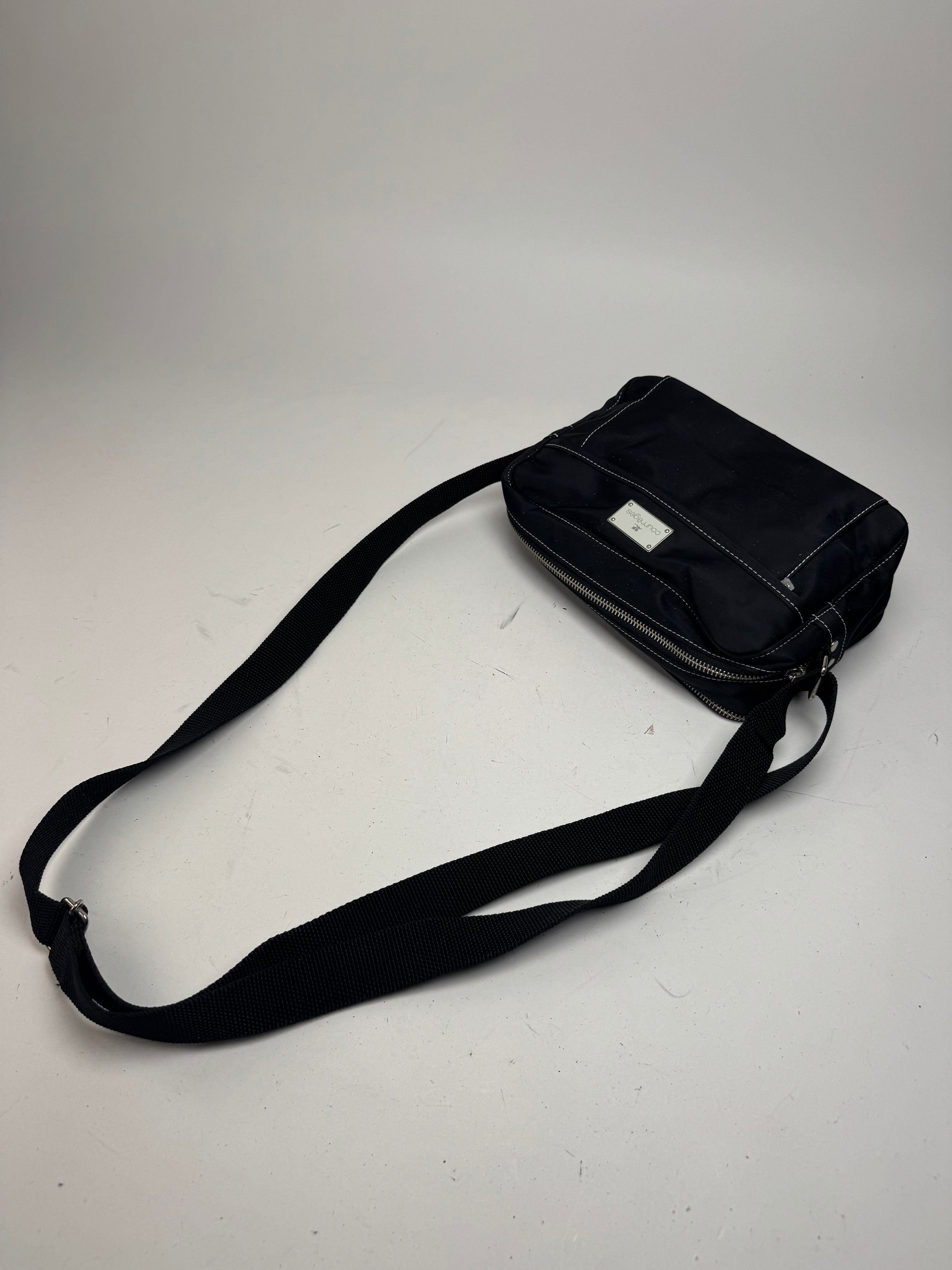 Courreges Vintage Polyester crossbody Bag black Size ONE SIZE - 11 Thumbnail