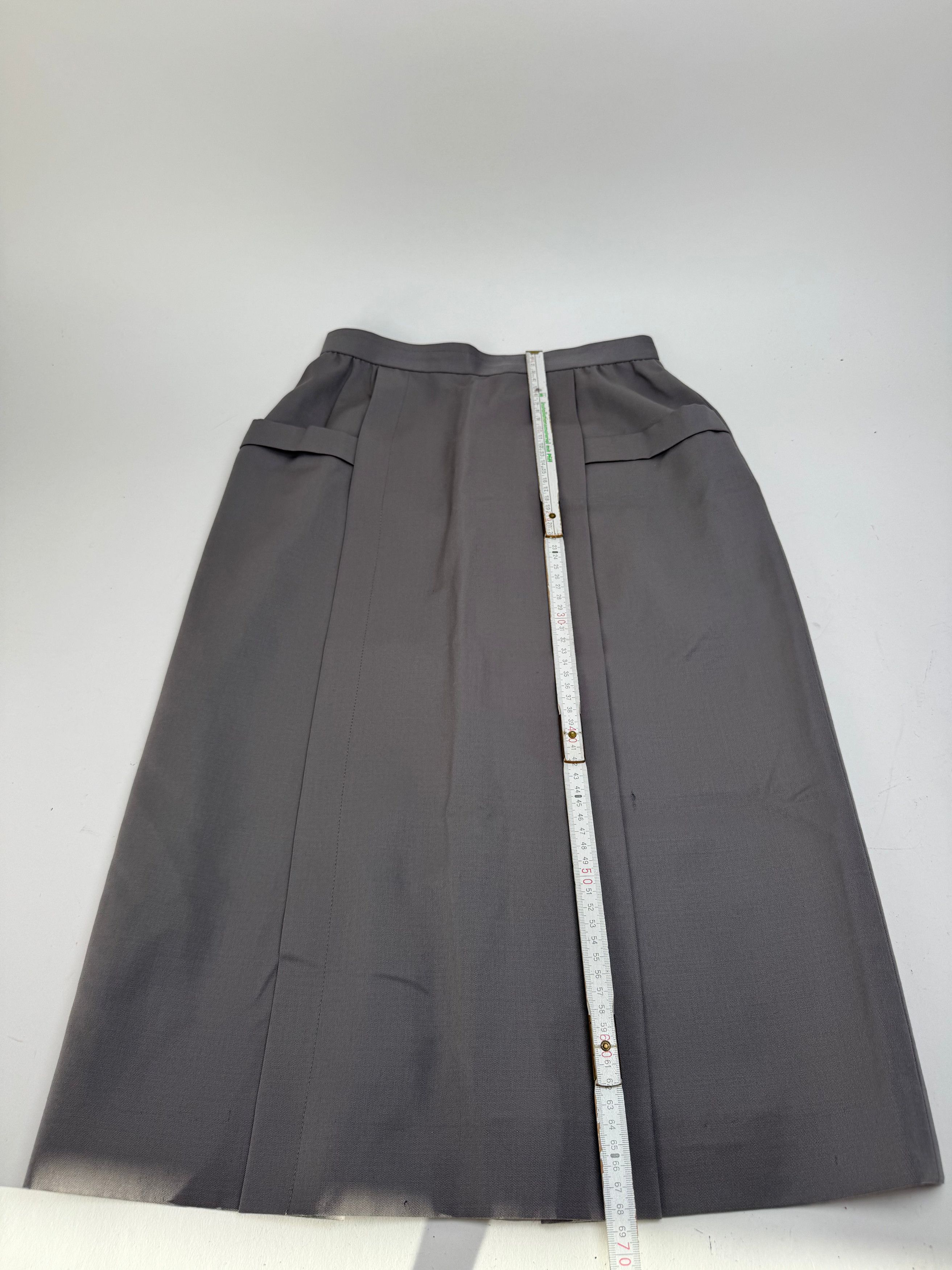 Dior Vintage Wool Skirt Grey M Size 30" / US 8 / IT 44 - 10 Thumbnail