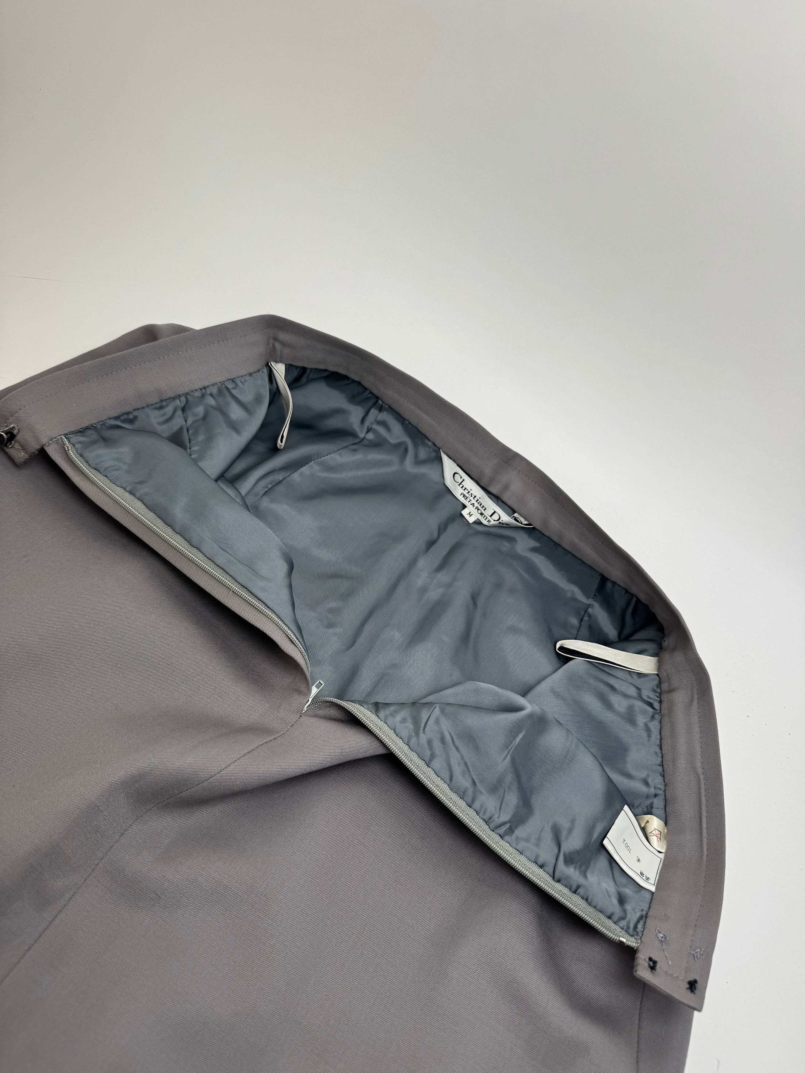 Dior Vintage Wool Skirt Grey M Size 30" / US 8 / IT 44 - 6 Thumbnail