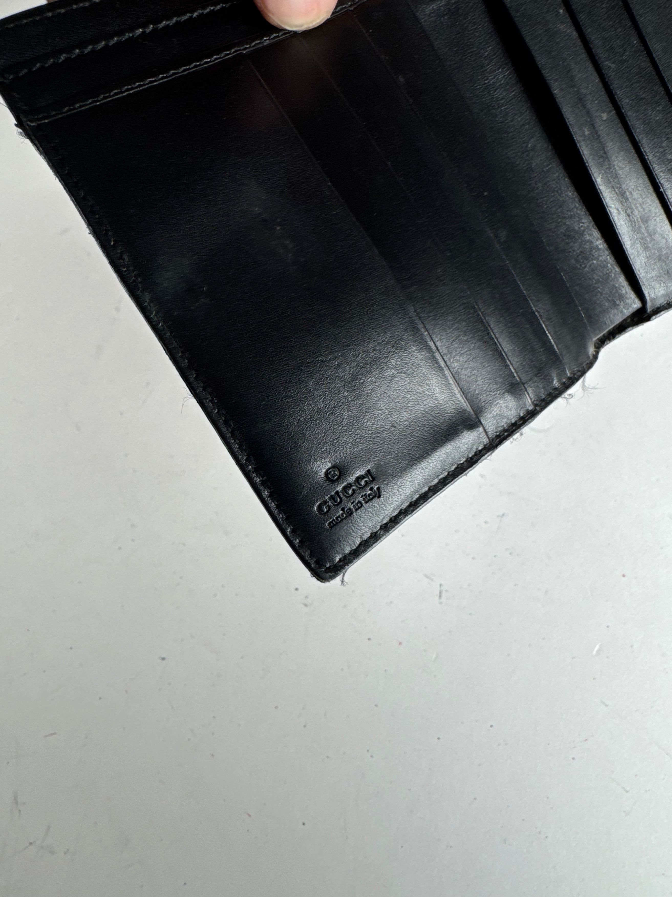 Gucci Vintage Leather Wallet Black Size ONE SIZE - 7 Thumbnail