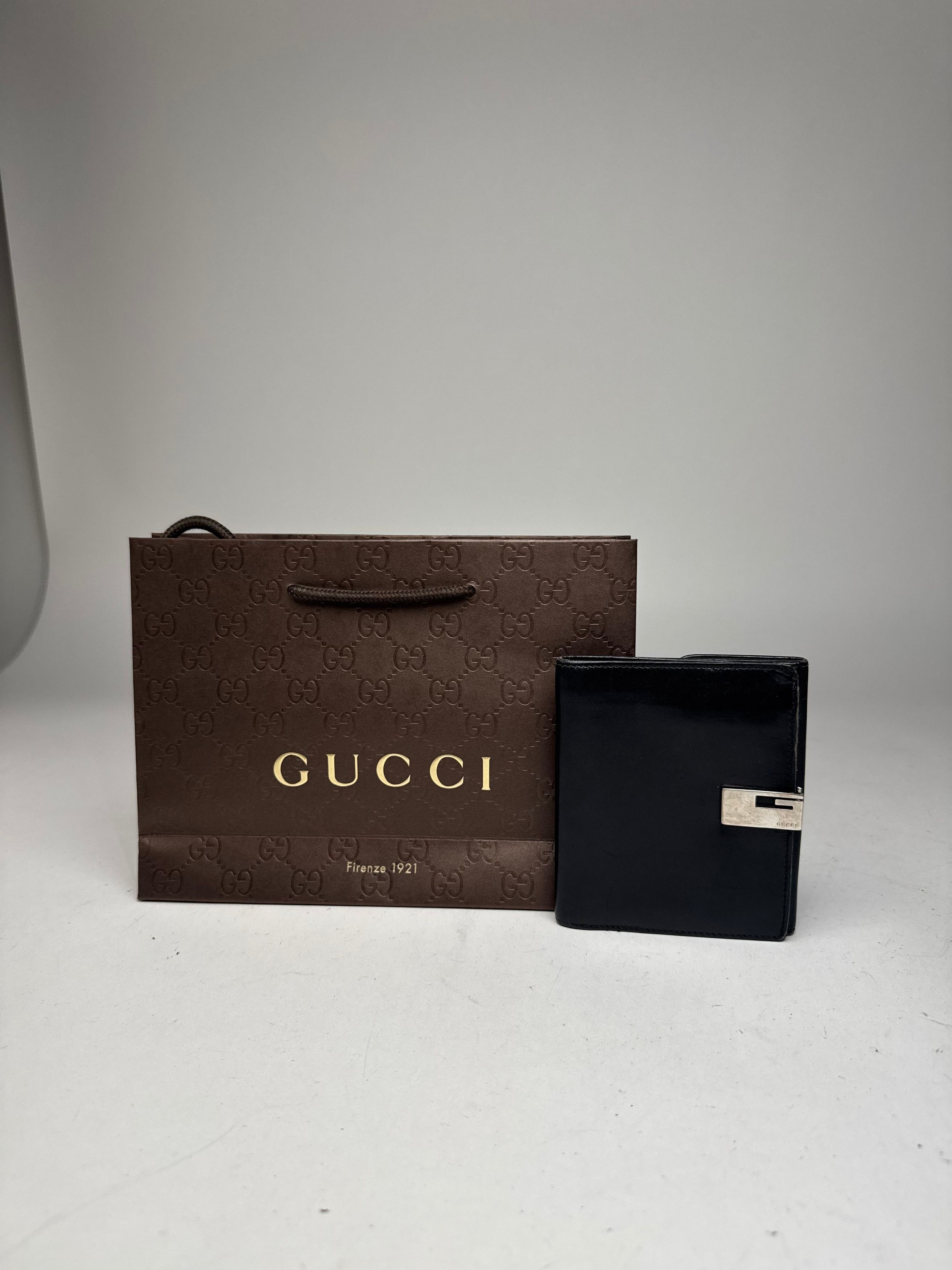 Gucci Vintage Leather Wallet Black Size ONE SIZE - 13 Thumbnail
