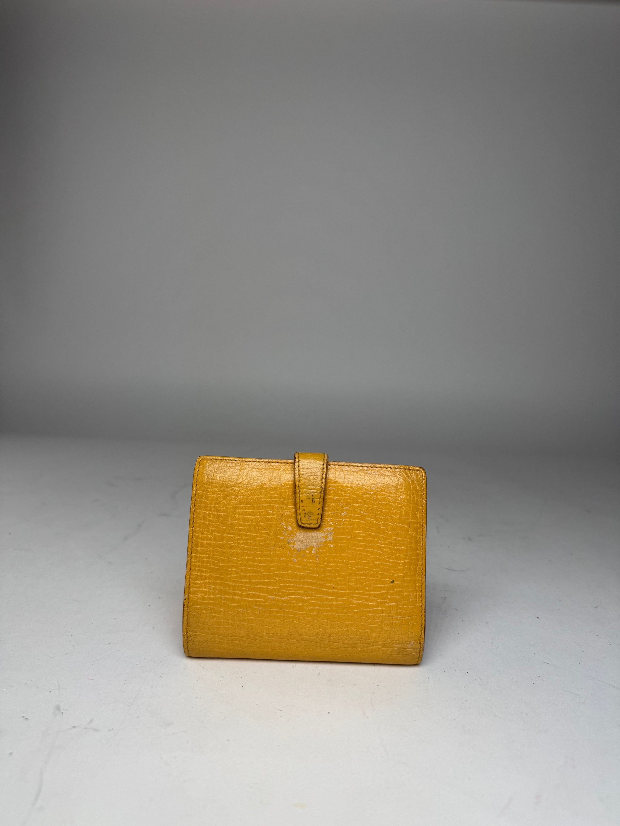 Loewe Vintage Madrid Leather Wallet yellow Size ONE SIZE - 12 Thumbnail