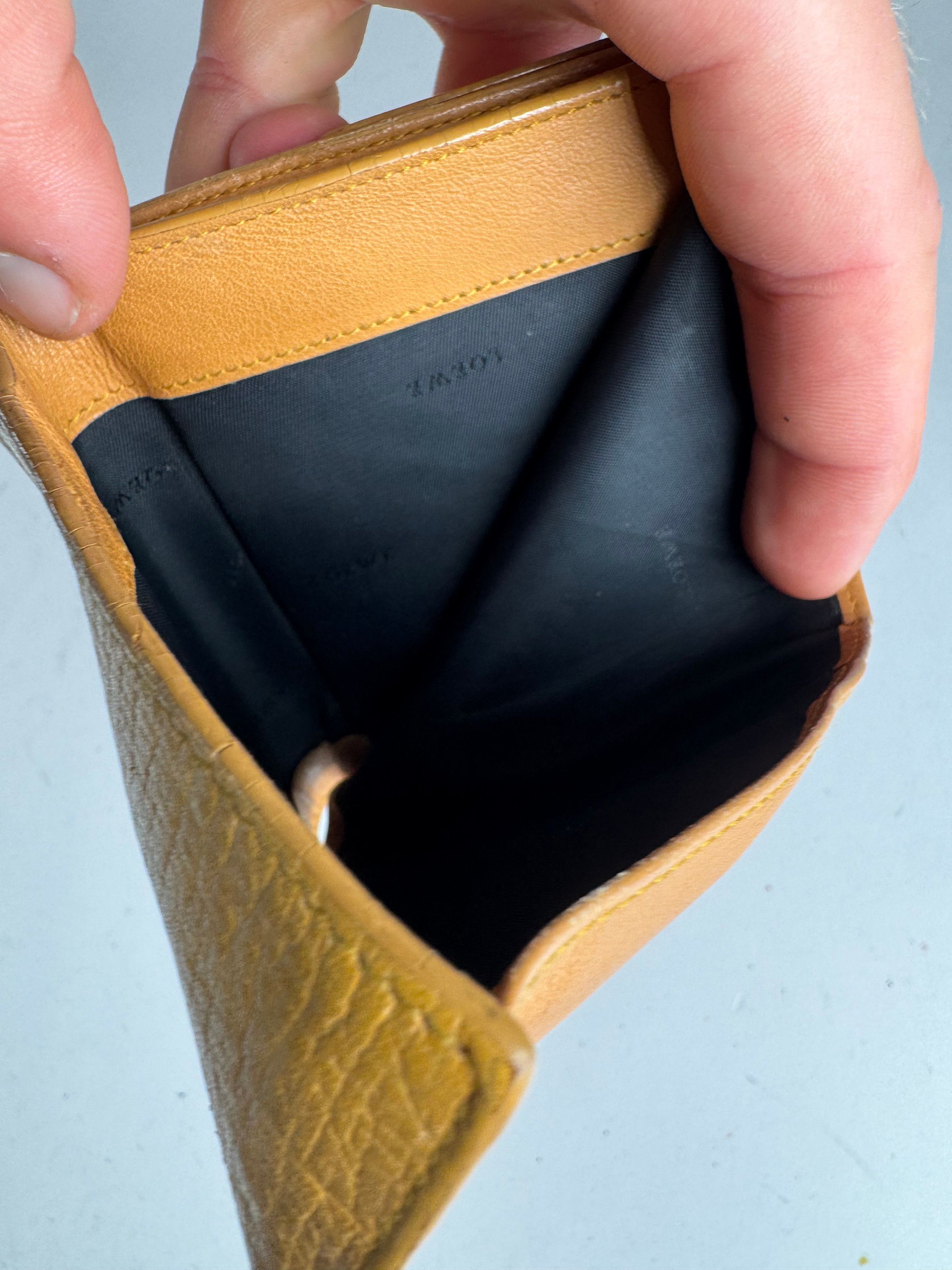 Loewe Vintage Madrid Leather Wallet yellow Size ONE SIZE - 5 Thumbnail