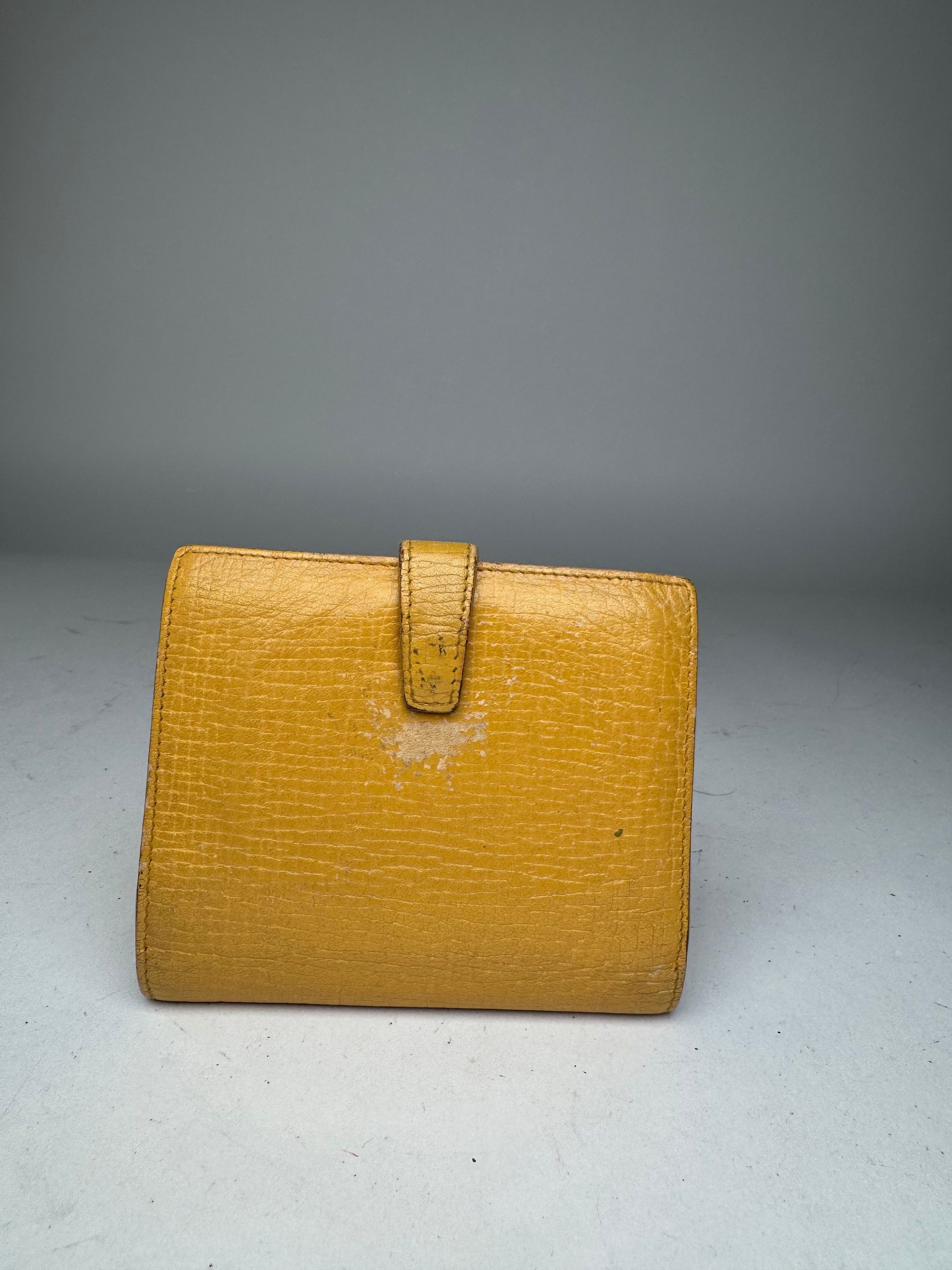 Loewe Vintage Madrid Leather Wallet yellow Size ONE SIZE - 2 Thumbnail