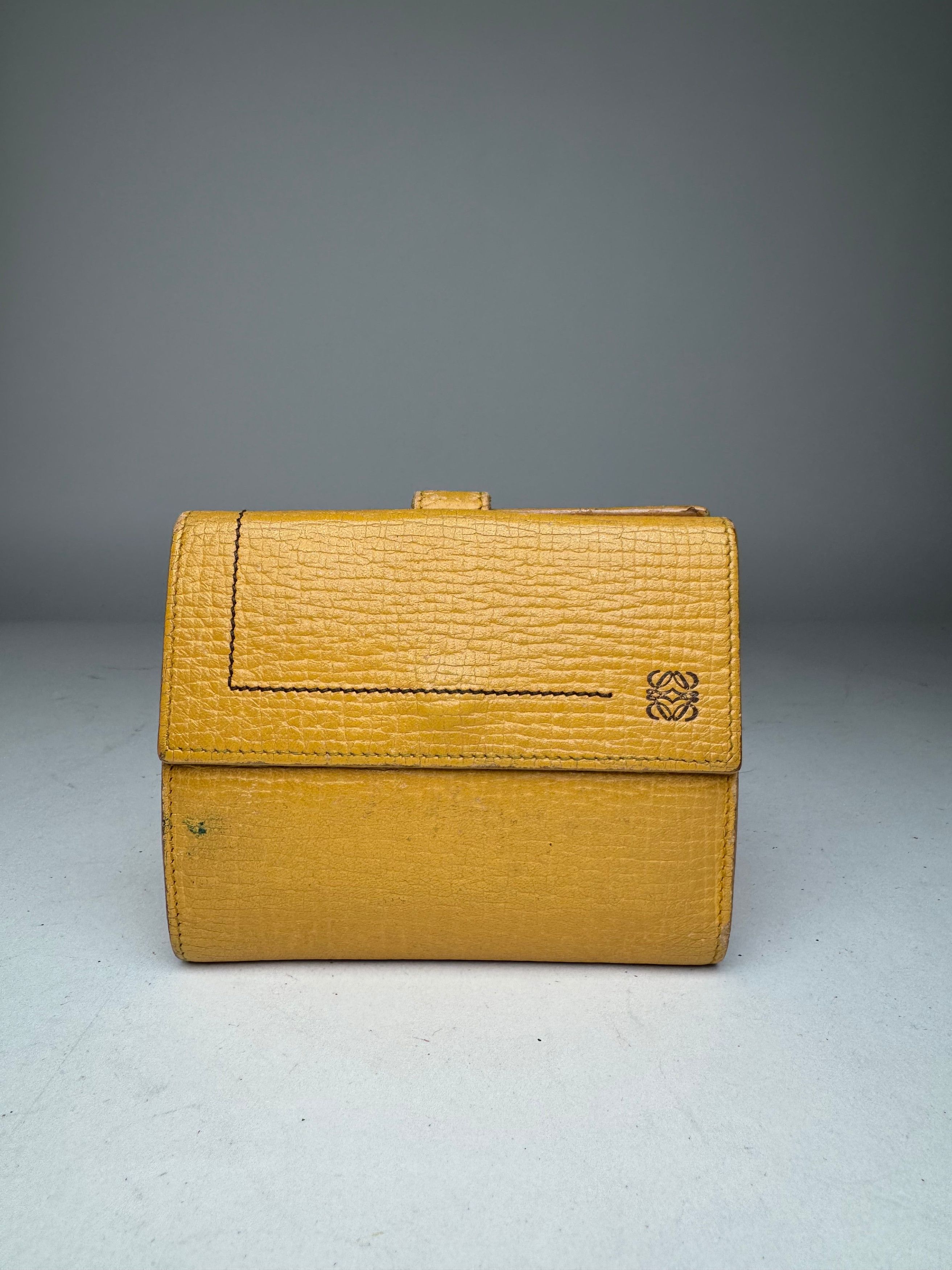 Loewe Vintage Madrid Leather Wallet yellow Size ONE SIZE - 11 Thumbnail