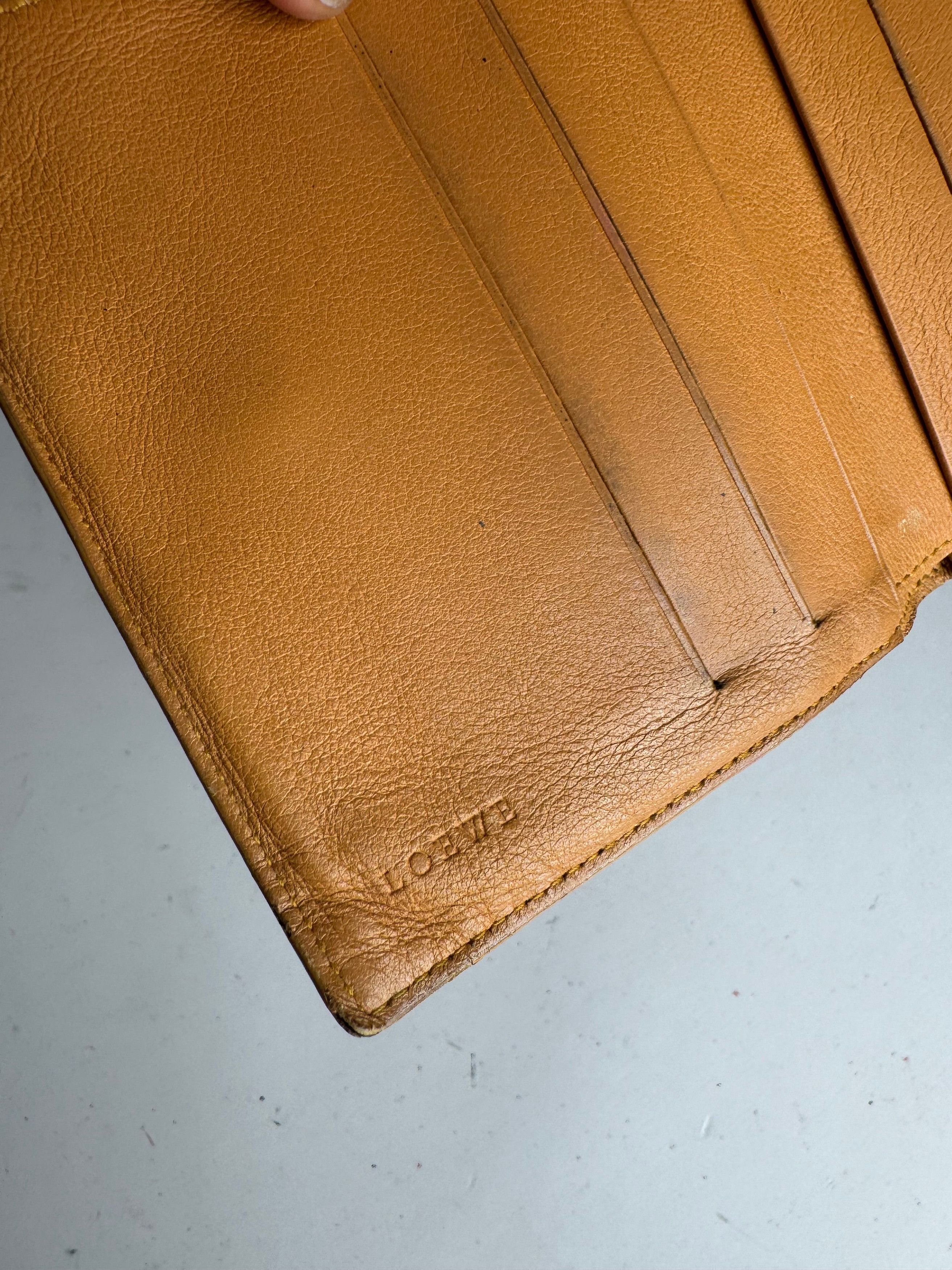 Loewe Vintage Madrid Leather Wallet yellow Size ONE SIZE - 4 Thumbnail