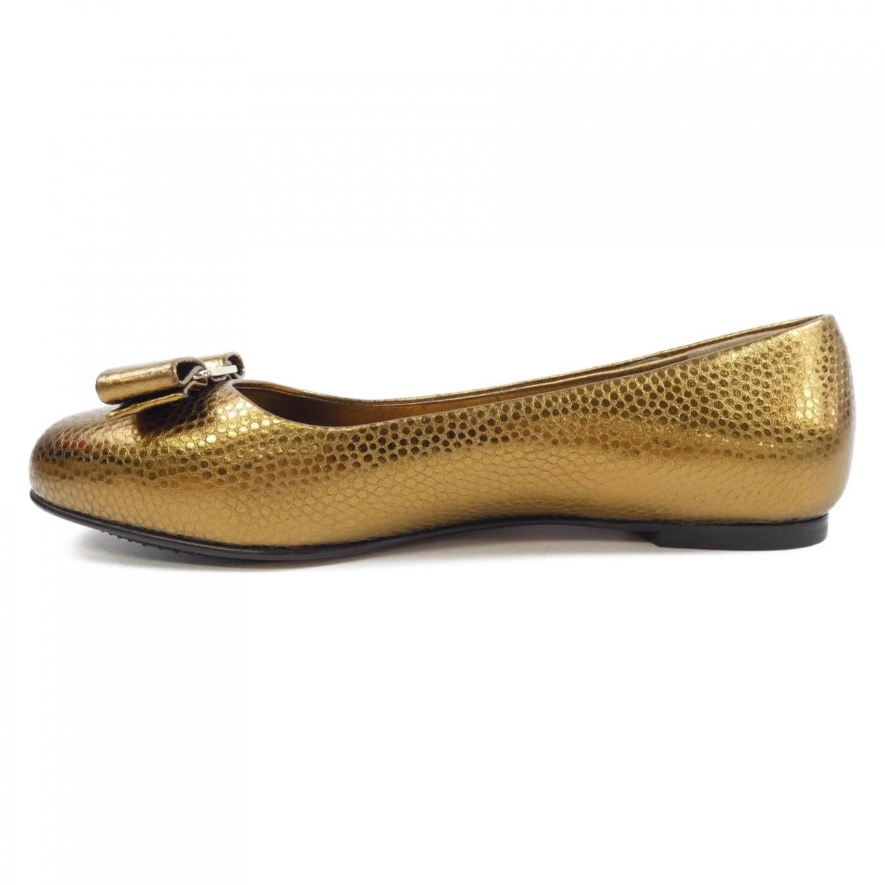 Salvatore Ferragamo Salvatore Ferragamo Salvatore Ferragamo VARINA Flat Shoes Leather Shoes VARINA DUTY FREE for USA Size ONE SIZE - 2 Thumbnail