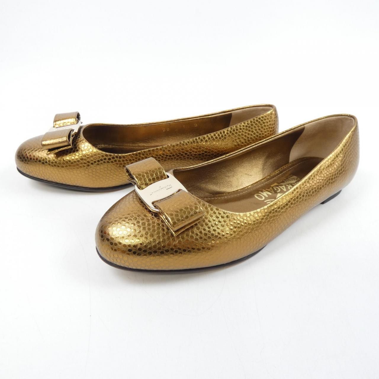 Salvatore Ferragamo Salvatore Ferragamo Salvatore Ferragamo VARINA Flat Shoes Leather Shoes VARINA DUTY FREE for USA Size ONE SIZE - 3 Thumbnail