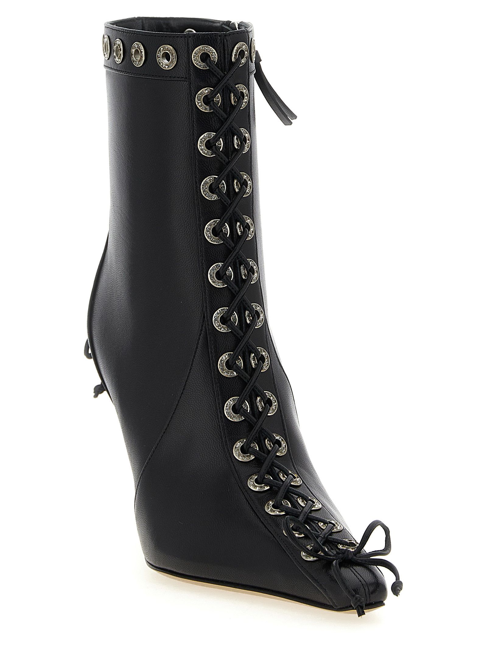 MACH & MACH 'Crystalized Corset' ankle boots Size US 11 / IT 41 - 2 Thumbnail
