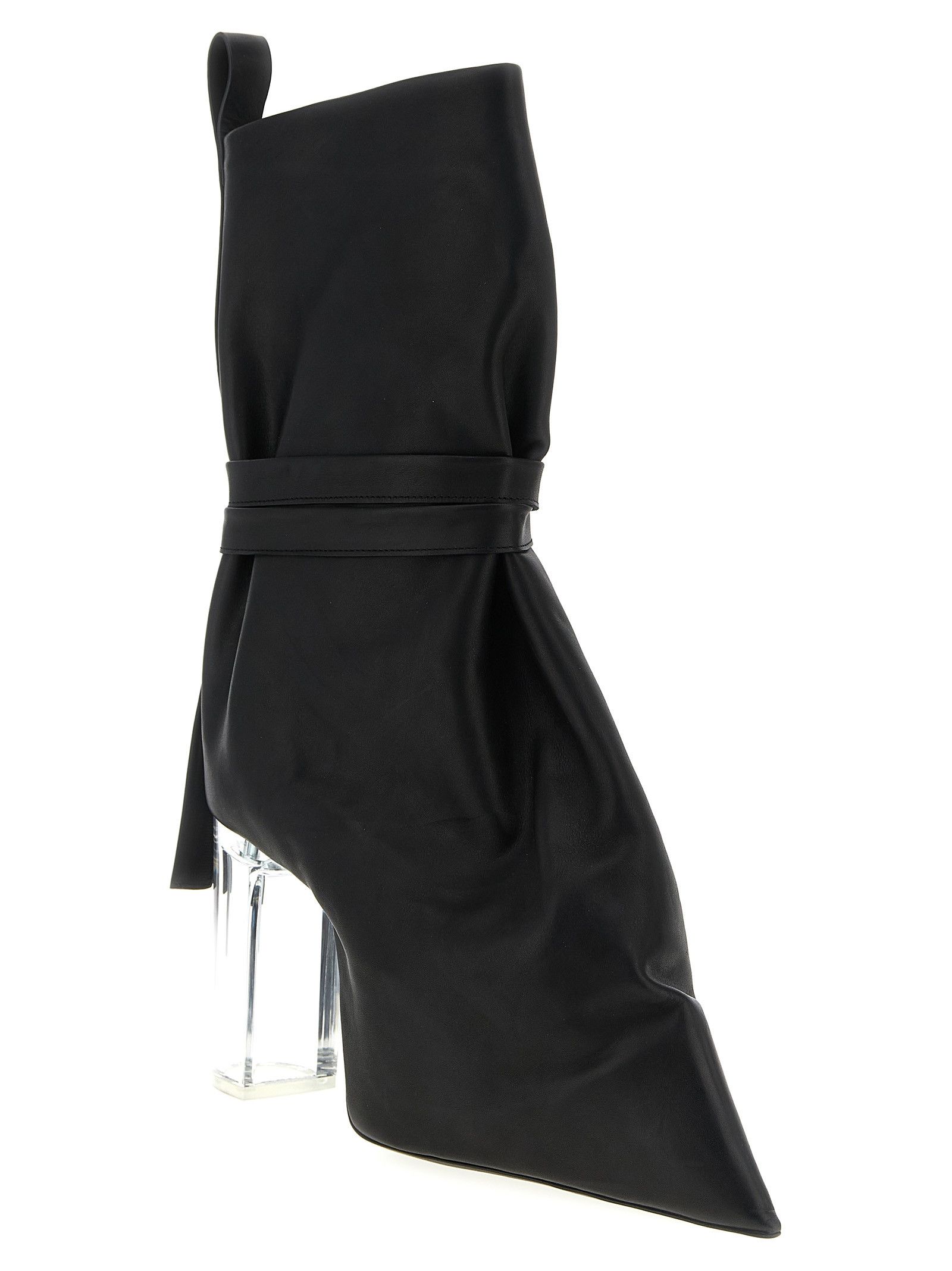 Rick Owens 'Tied Taco Kiss' ankle boots Size US 8 / IT 38 - 2 Thumbnail
