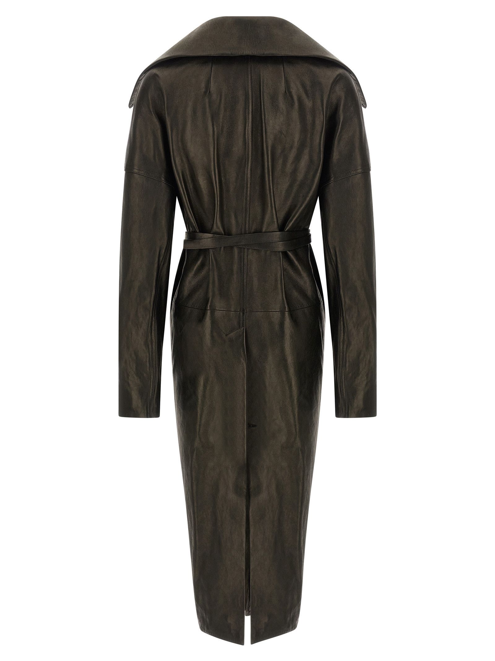 Rick Owens 'Dracucollar Belted' coat Size M / US 6-8 / IT 42-44 - 2 Thumbnail