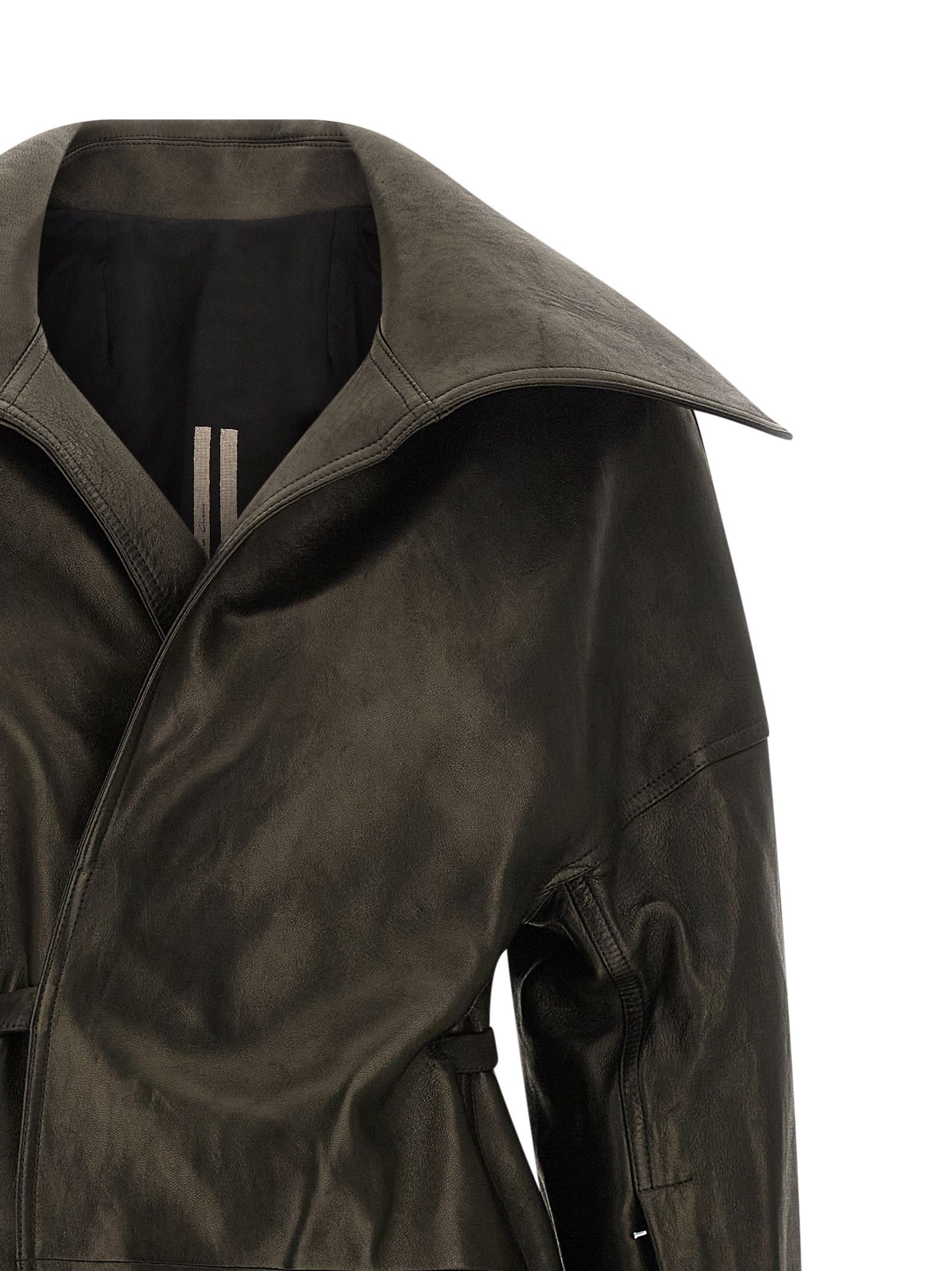 Rick Owens 'Dracucollar Belted' coat Size M / US 6-8 / IT 42-44 - 3 Thumbnail