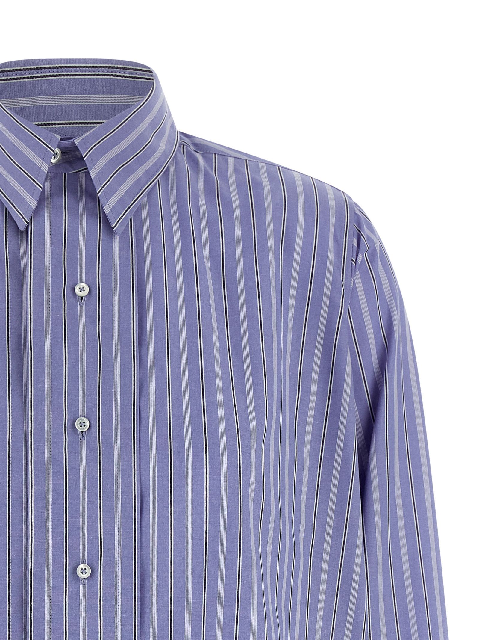 Maison Margiela Striped cotton shirt Size XS / US 0-2 / IT 36-38 - 3 Thumbnail