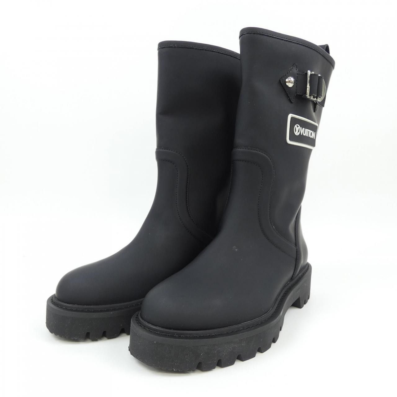 Louis Vuitton Louis Vuitton Louis Vuitton Territory Line Boots Leather Shoes DUTY FREE for USA Size ONE SIZE - 3 Thumbnail