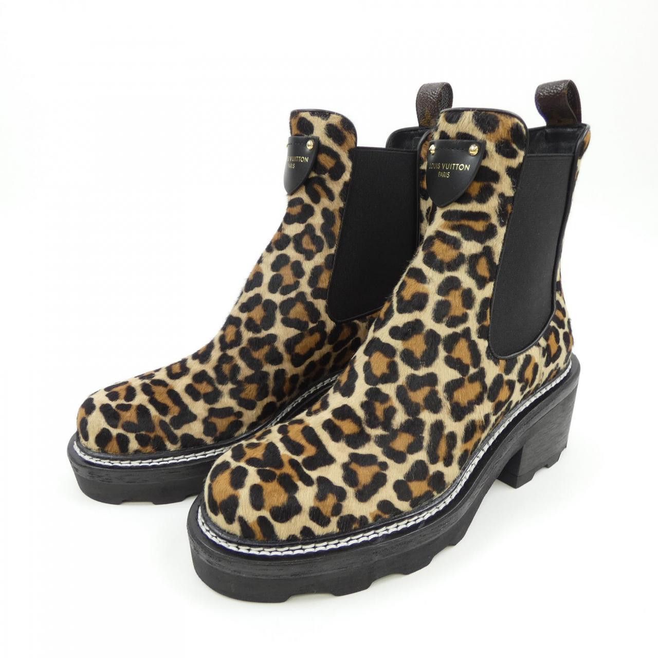Louis Vuitton Louis Vuitton Louis Vuitton LV Bobourg Line Boots Leather Shoes DUTY FREE for USA Size ONE SIZE - 3 Thumbnail