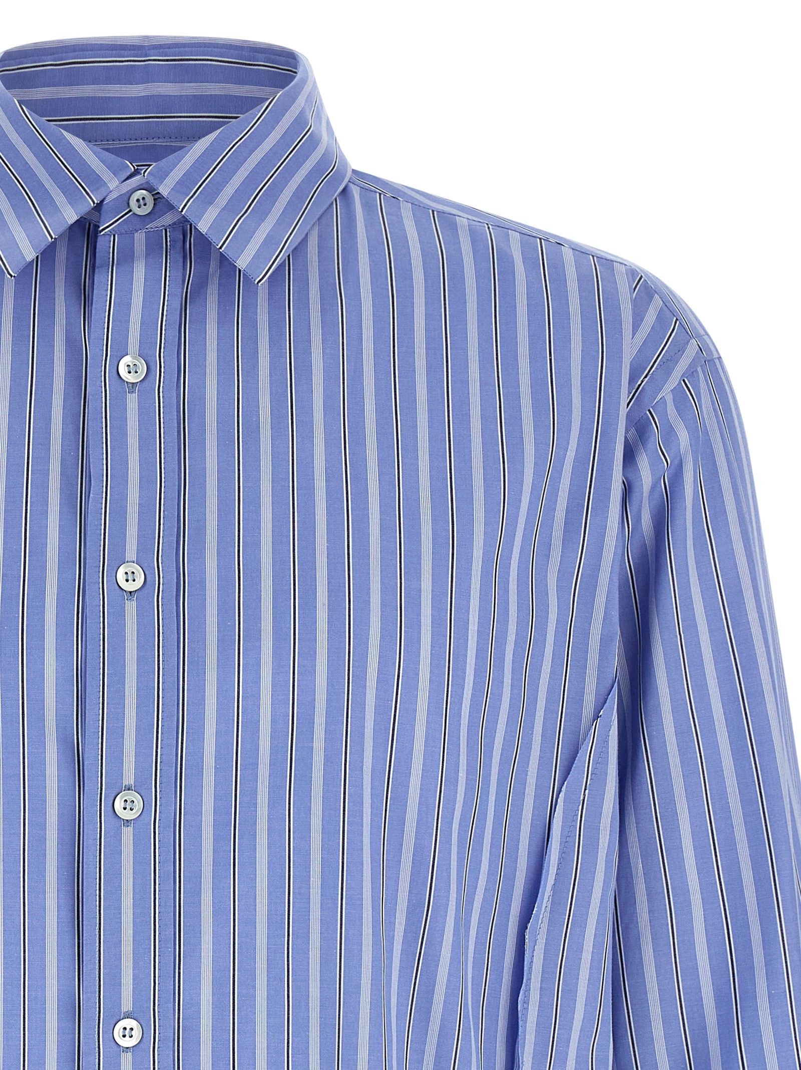 Maison Margiela Striped cotton shirt Size US L / EU 52-54 / 3 - 3 Thumbnail
